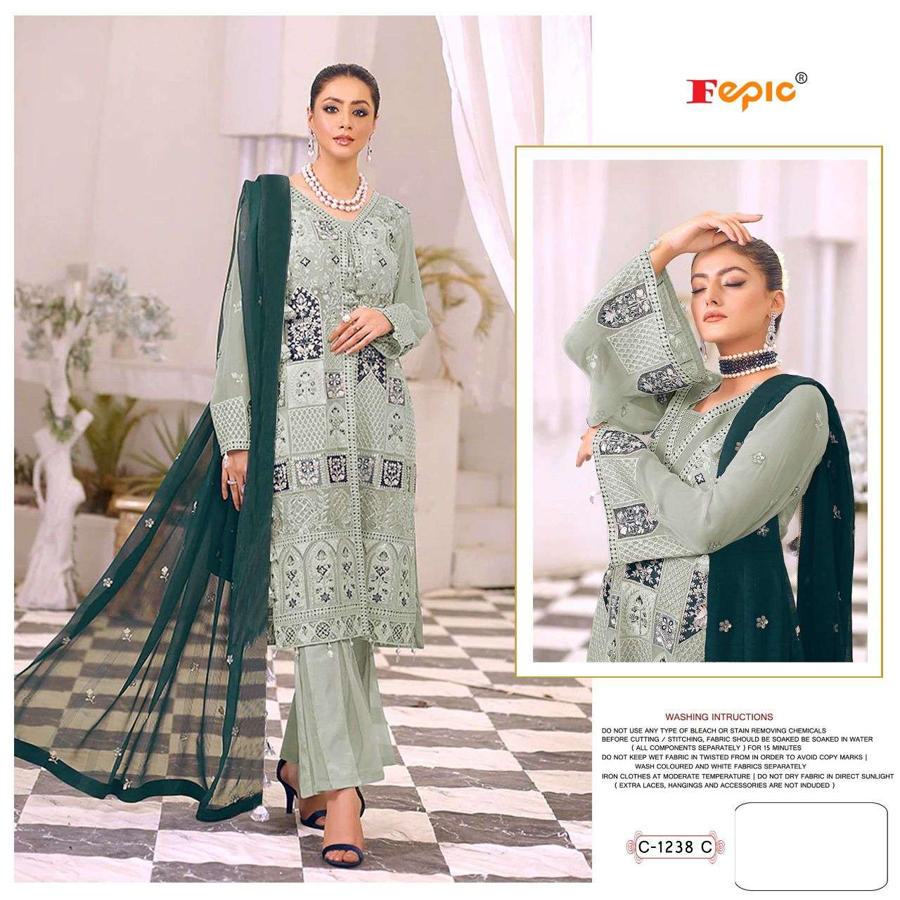Fepic Rosemeen Pakistani Partywear Suit