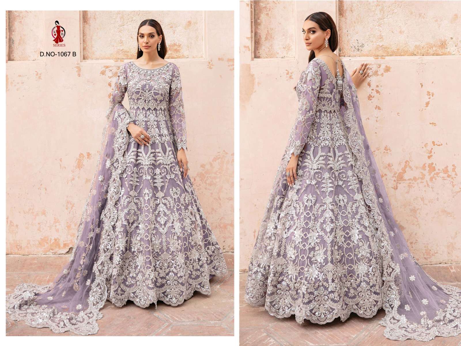 Kb Series 1067 Colors Latest Designer Bridal Wear Gown New Collection Exporter view 3