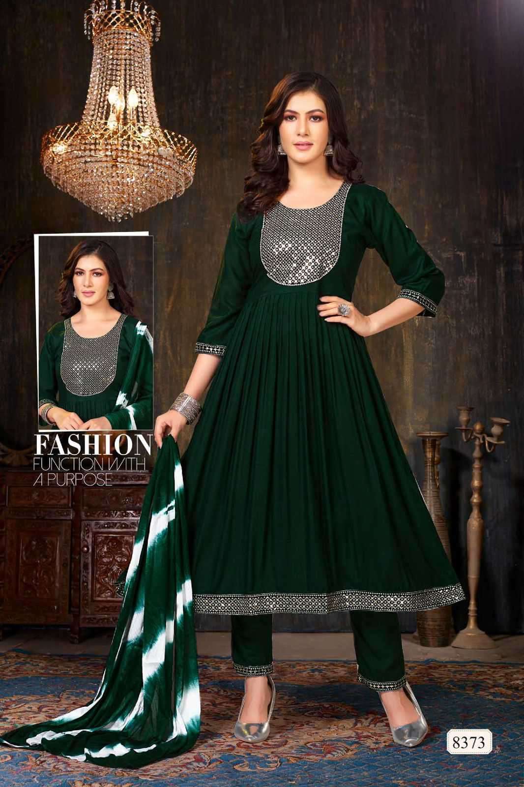 Trendy Golden Helen Heavy Rayon Style Kurti Pant & Dupatta Catalog Collection view 4