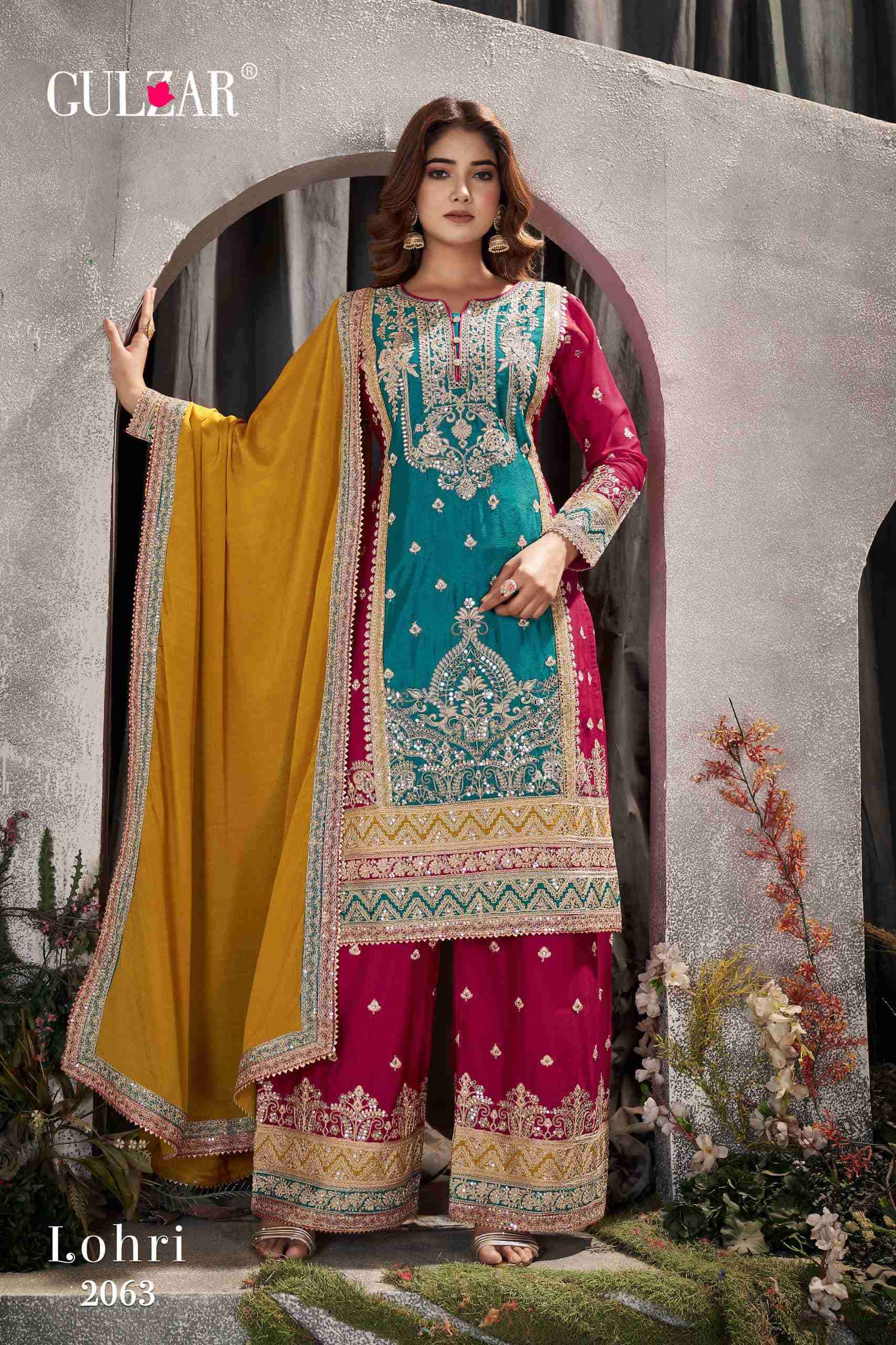 Gulzar Lohri 2061 To 2063 Readymade Designer Wedding Wear Dress Latest Designs view 13