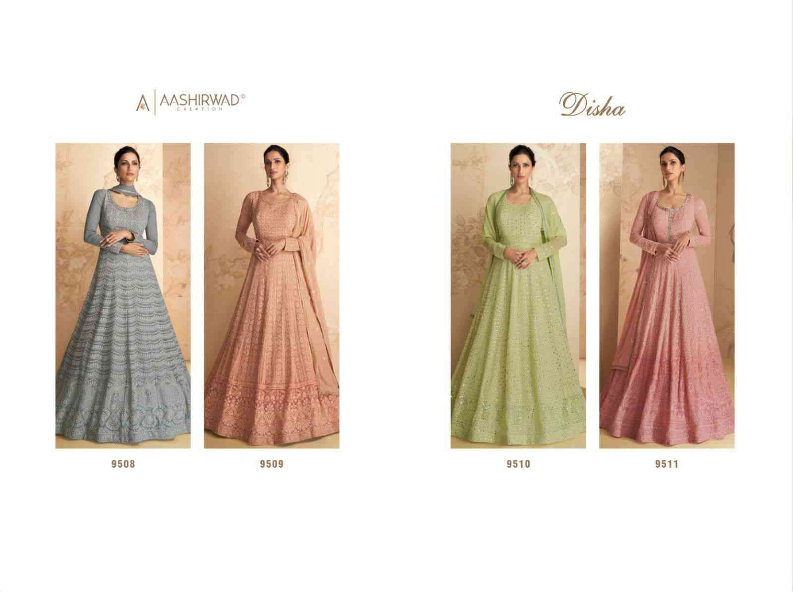 Aashirwad Gulkand Disha Partywear Anarkali Gown Collection Online view 10