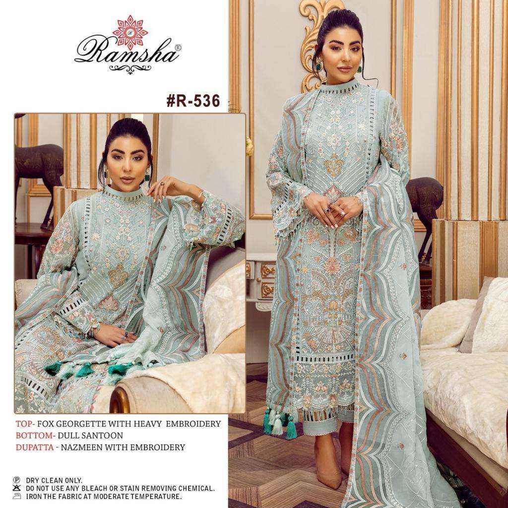 Ramsha R-536 Pakistani Designer Party Wear Suit view 2