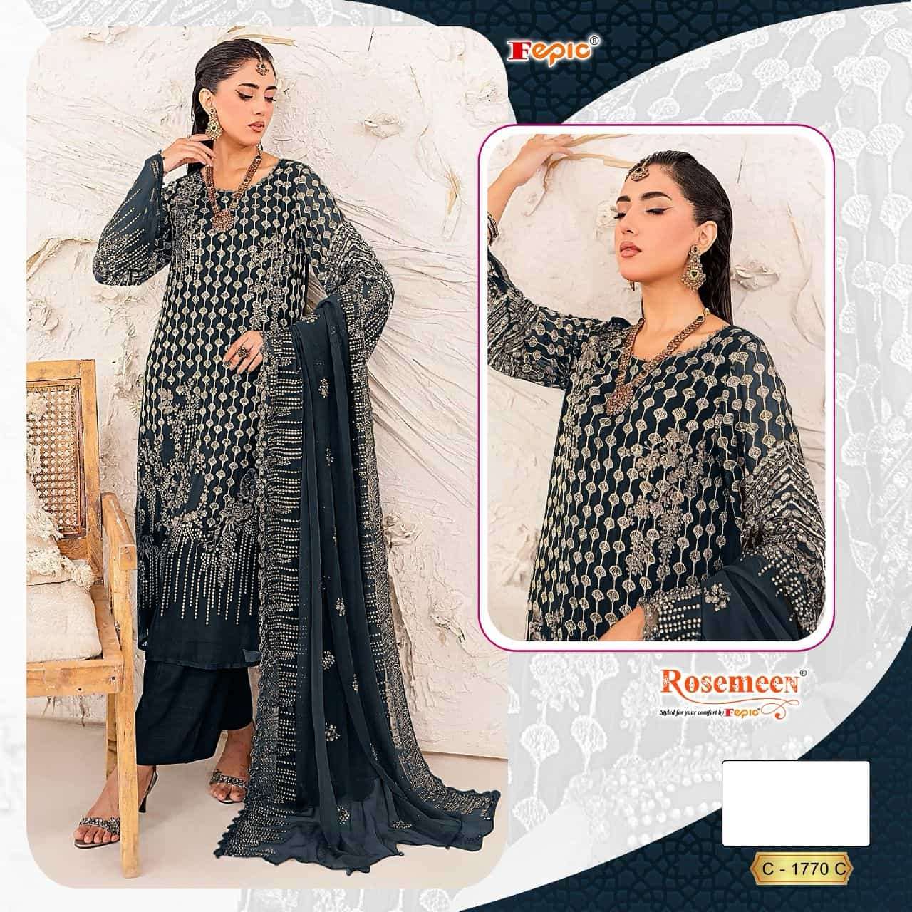 Fepic Rosemeen Designer Pakistani Salwar Suit view 2