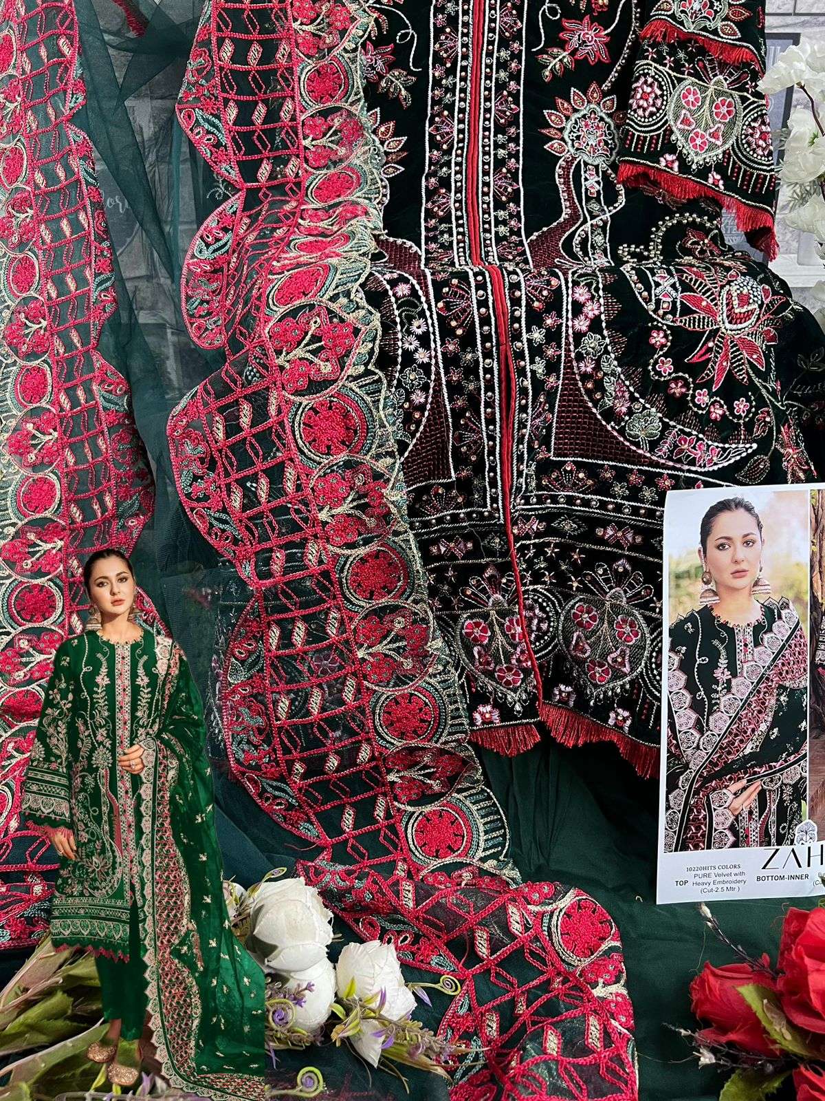 Zaha Aafiya Vol 1 Exclusive Velvet Pakistani Suit view 6