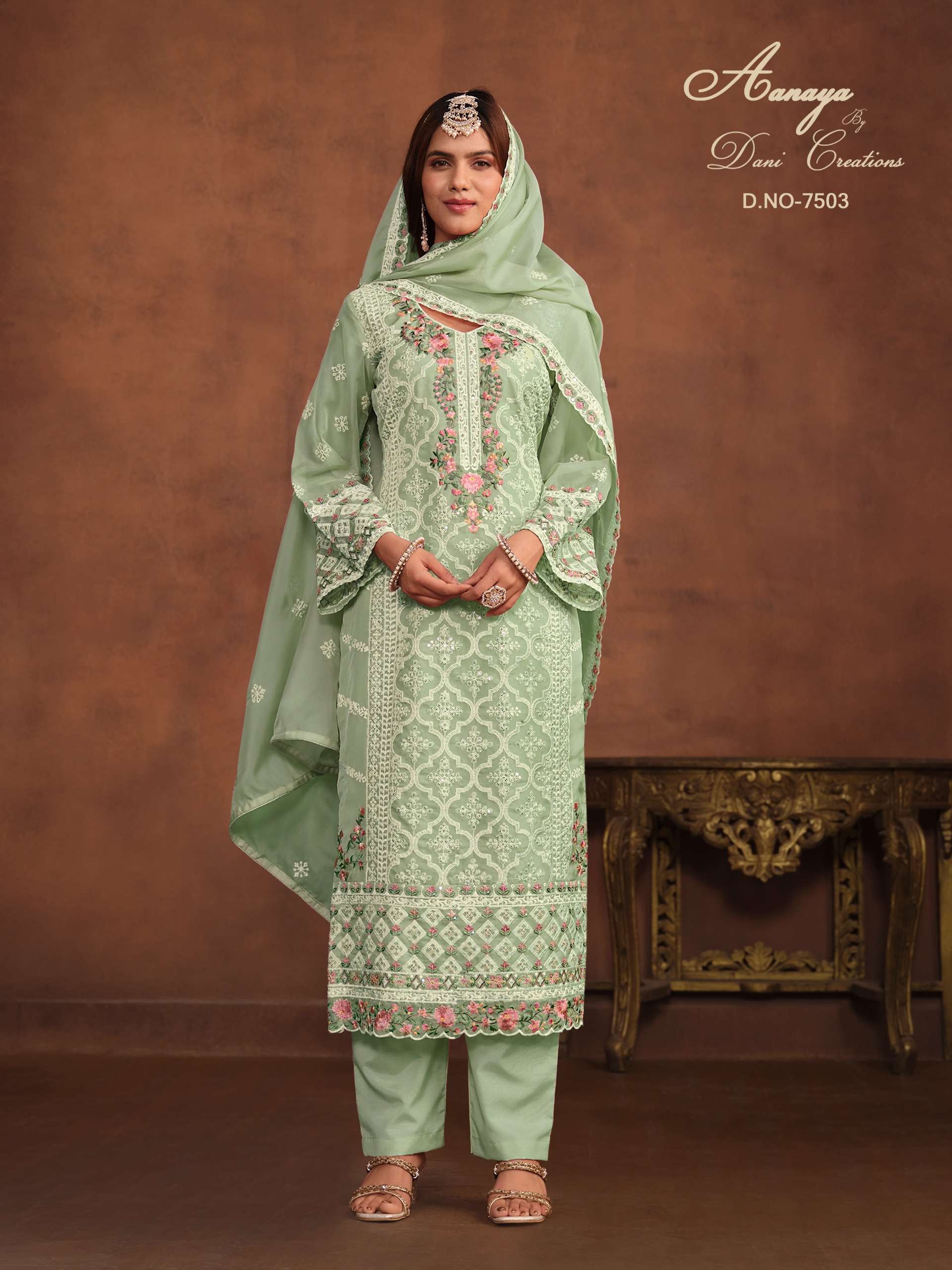 Aanaya 7503 Soft Organza Salwar Kameez view 2