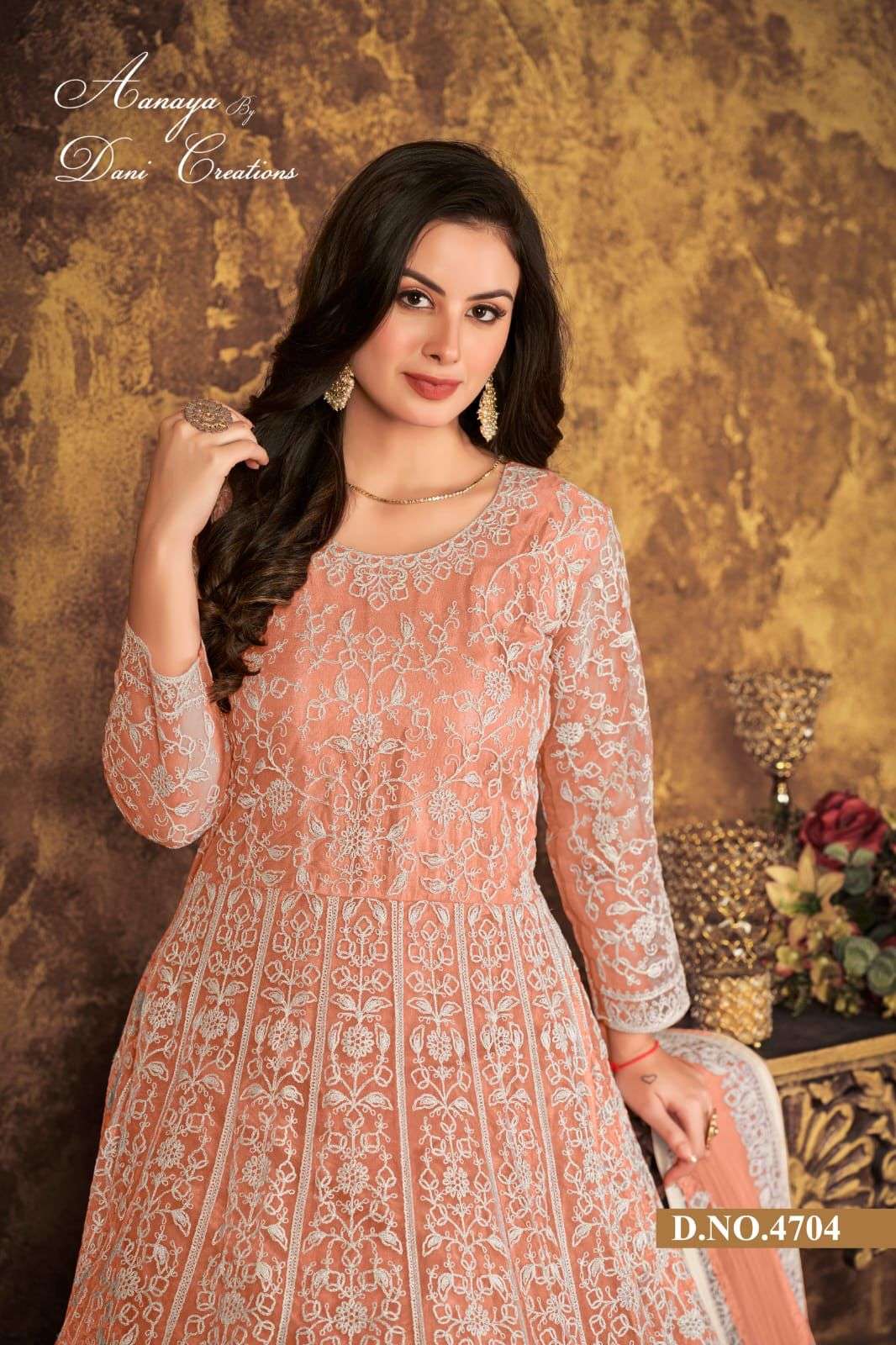 Aanaya Vol 147 Designer Party Wear Net Anarkali Gown view 7