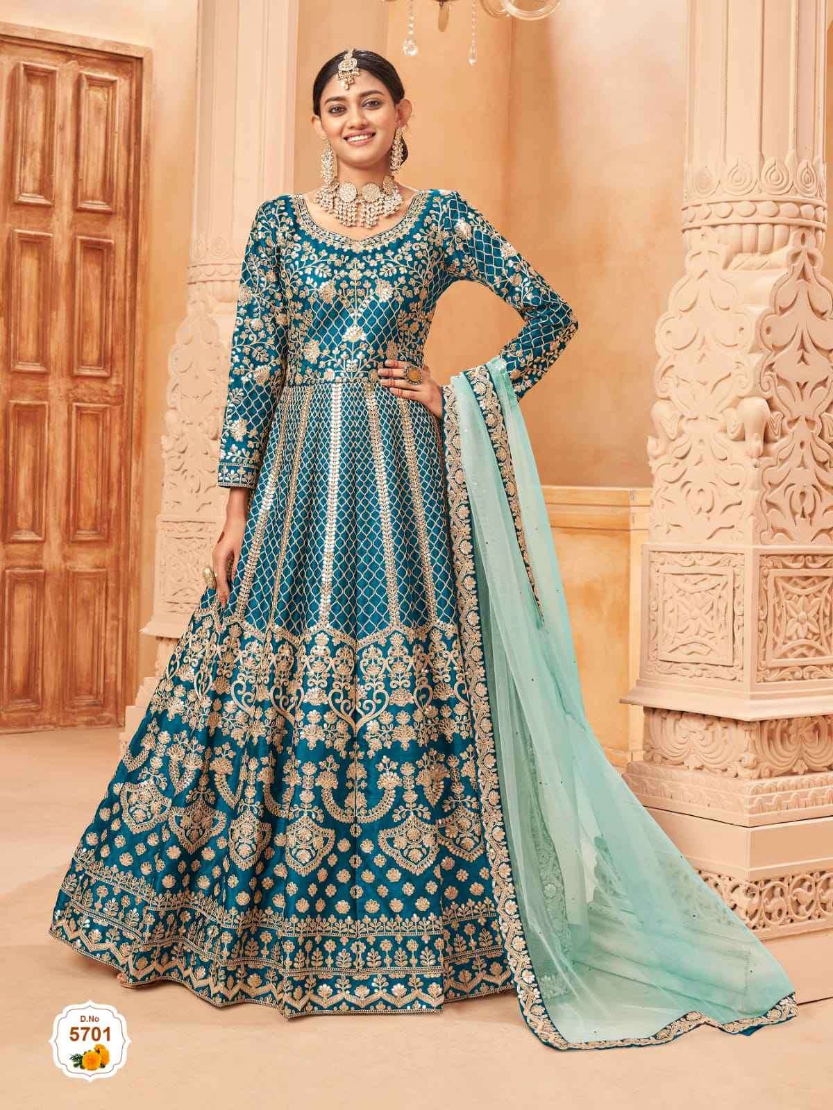 Aanaya Vol 157 Heavy Designer Bridal Wear Gown view 5
