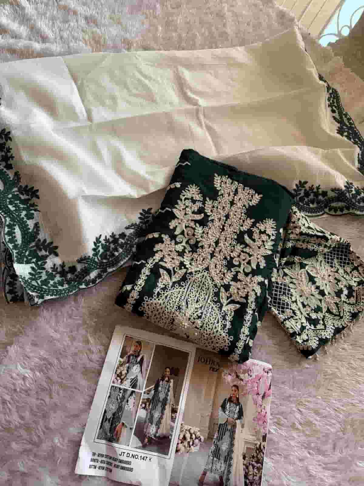 Johra Tex 147 K Designer Embroidered Pakistani Cotton Suit view 2