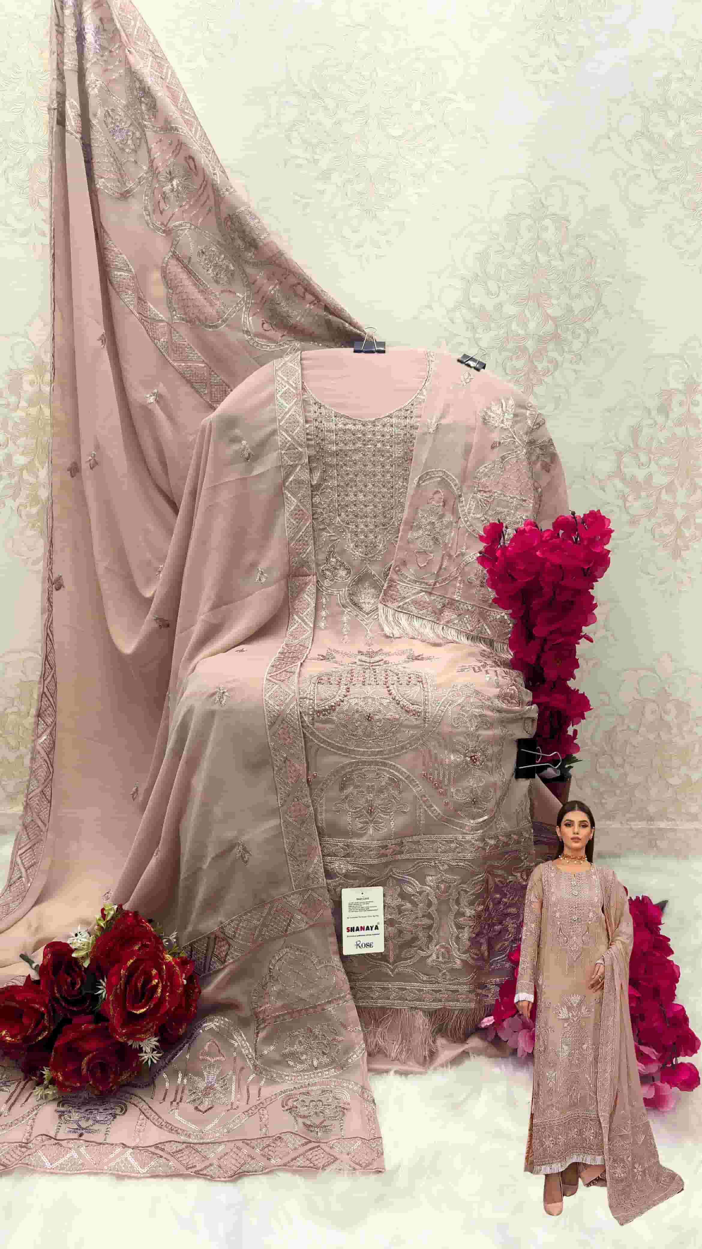 Shanaya S 163 Pakistani Designer Georgette Salwar Suit Collection view 4
