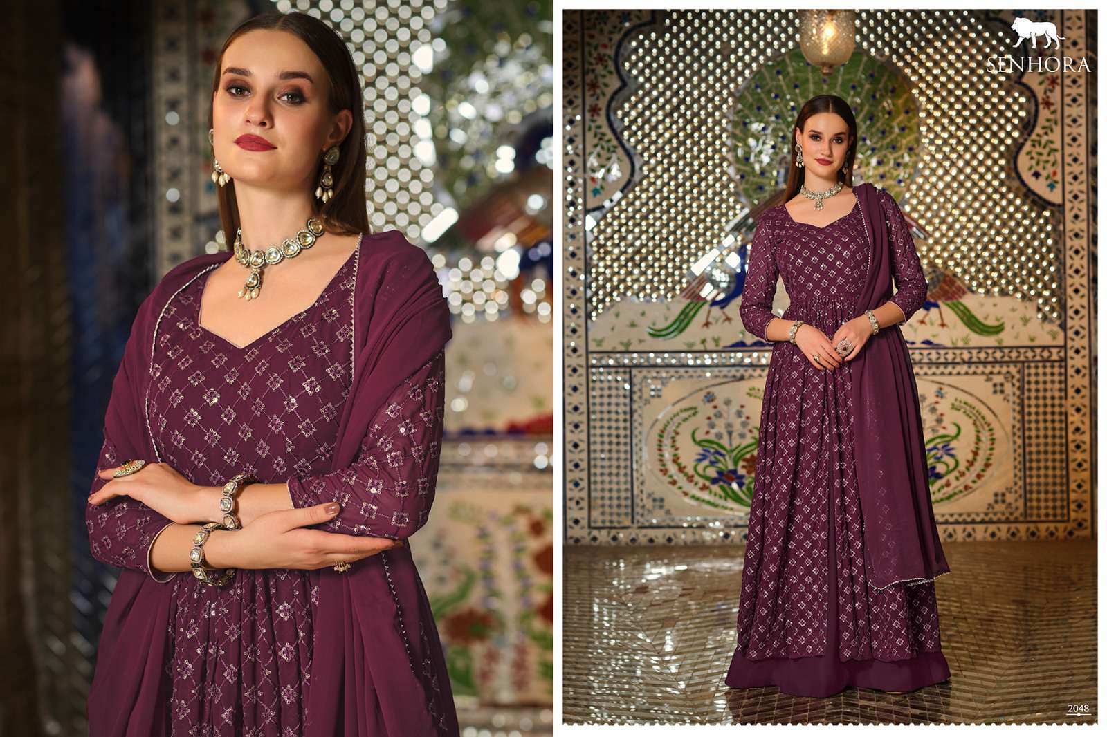 Senhora Mir Vol 33 New Designer Partywear Single Suit view 6