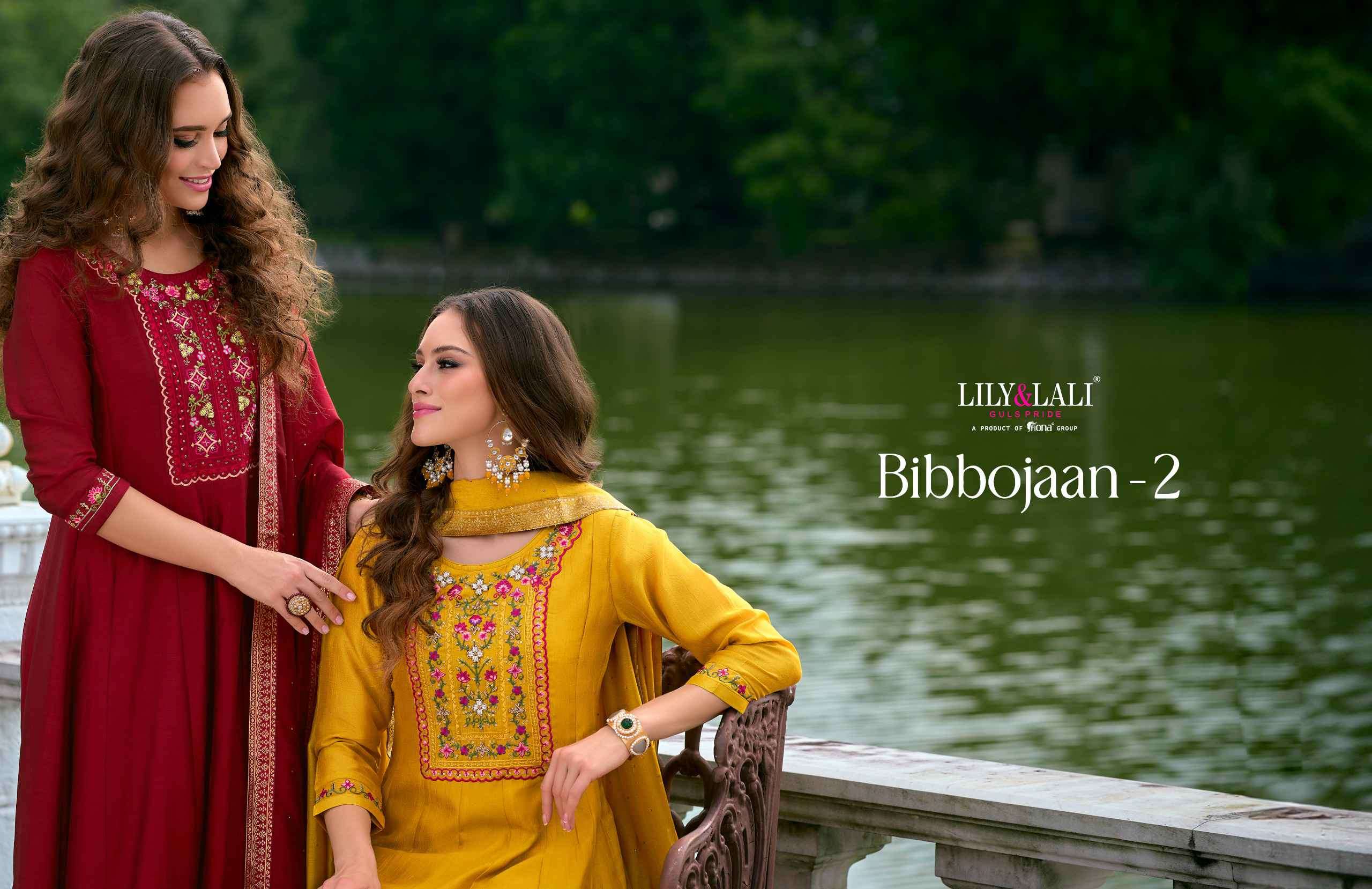 Lily And Lali Bibbojaan Vol 2 Premium Designs Anarkali Style 3 Piece view 5