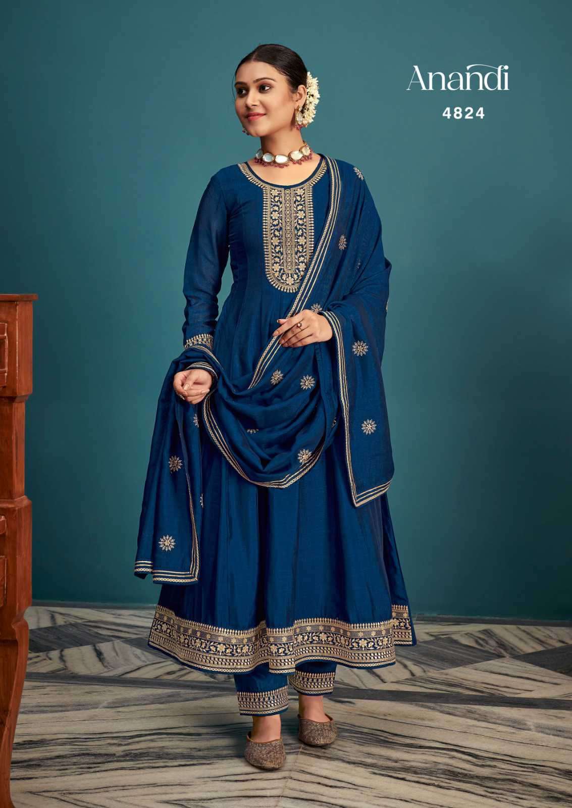 Rangoon Anandi New Designs Readymade Anarkali Style Dress Festive Collection view 4