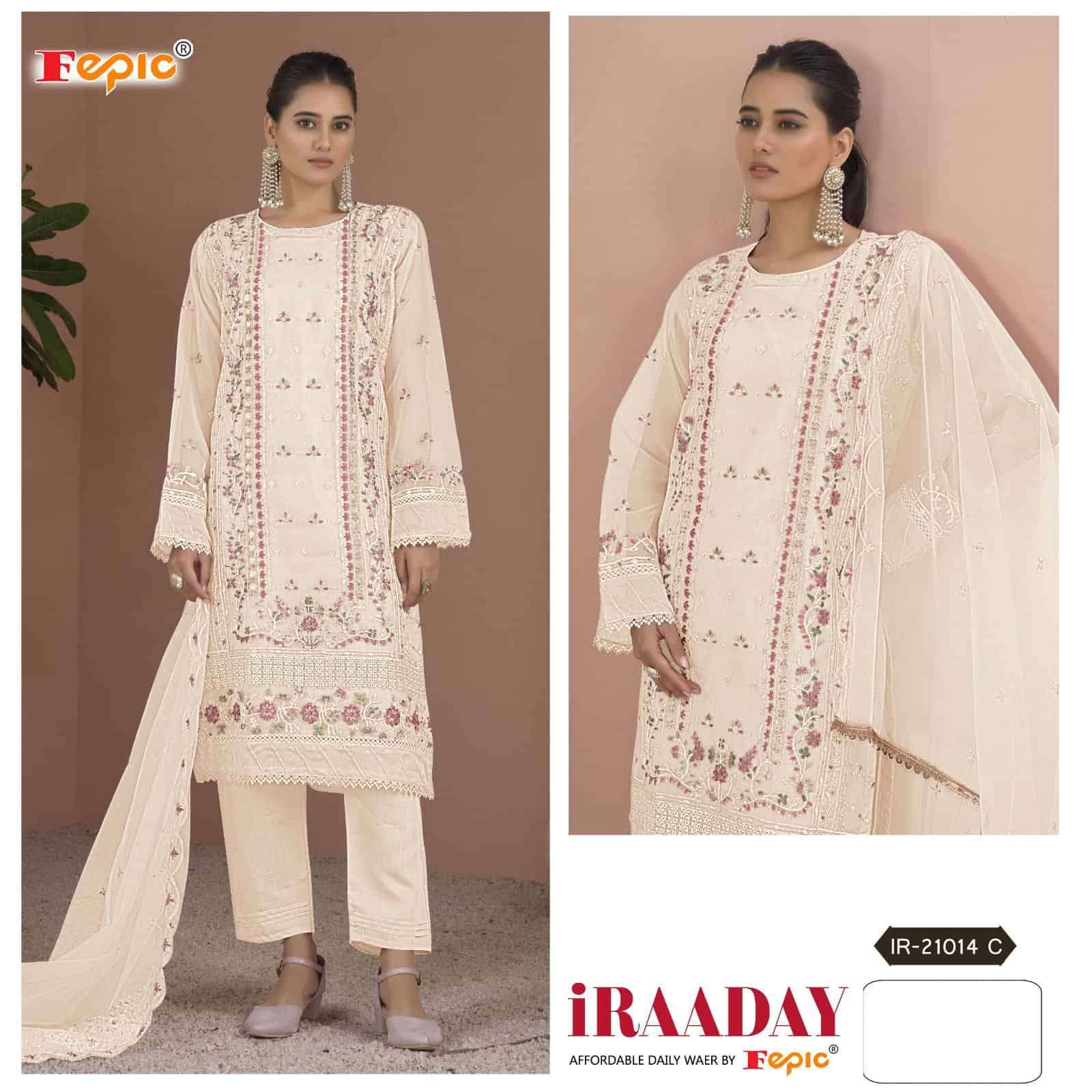 Fepic Iraaday IR 21014 C Organza Pakistani Suit view 2