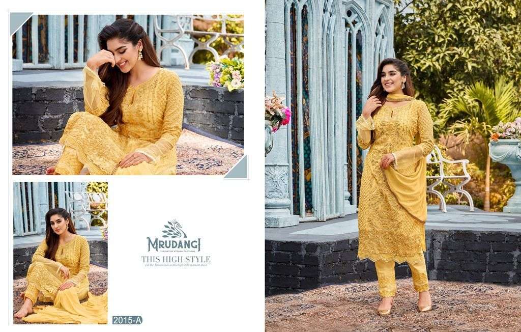 Mrudangi Kashish 2015 Colors Exclusive party Wear Straight Suit Collection view 2