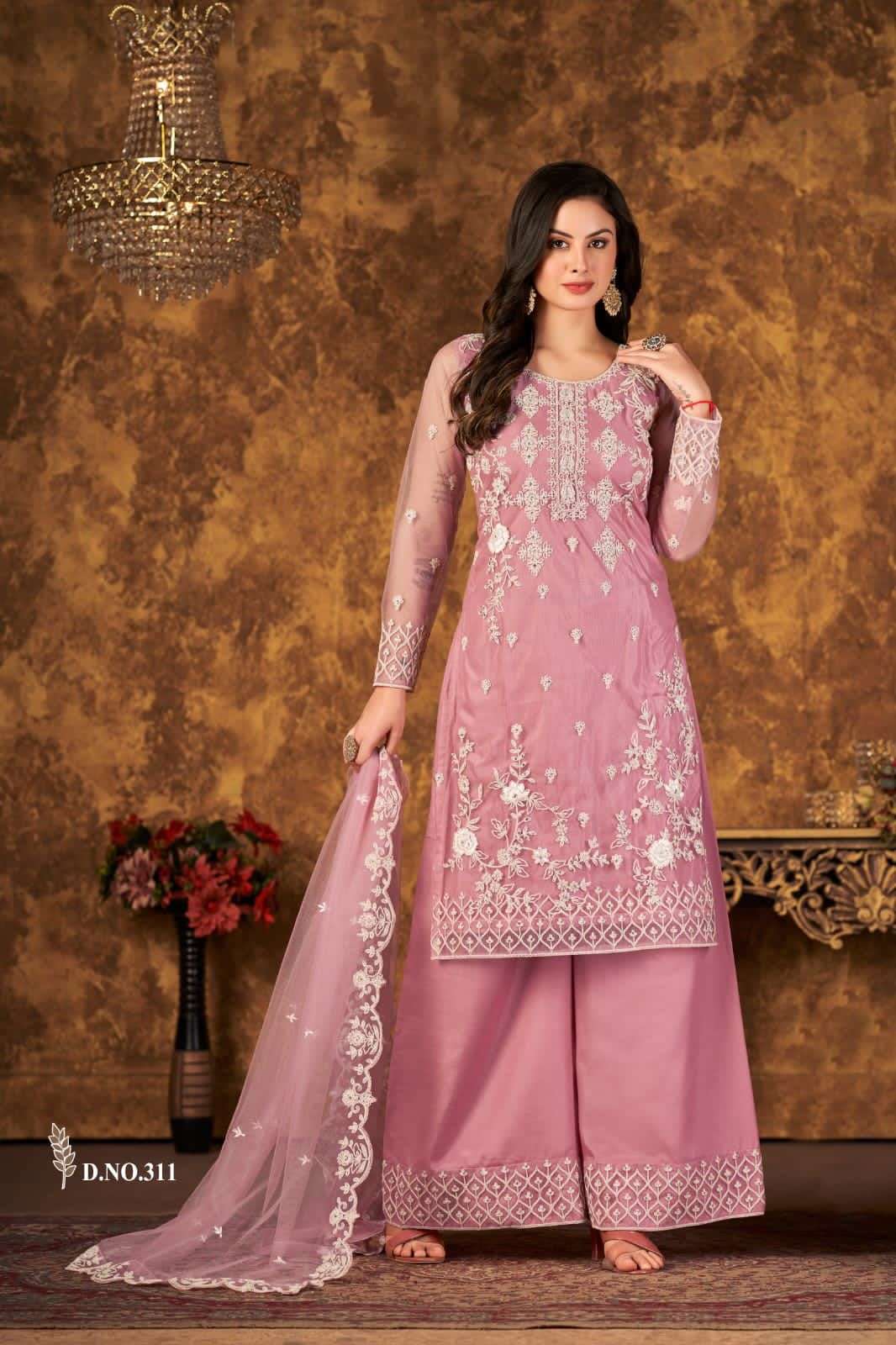 Aanaya Vaani Vol 31 Designer Palazzo Style Net Salwar Suit view 5