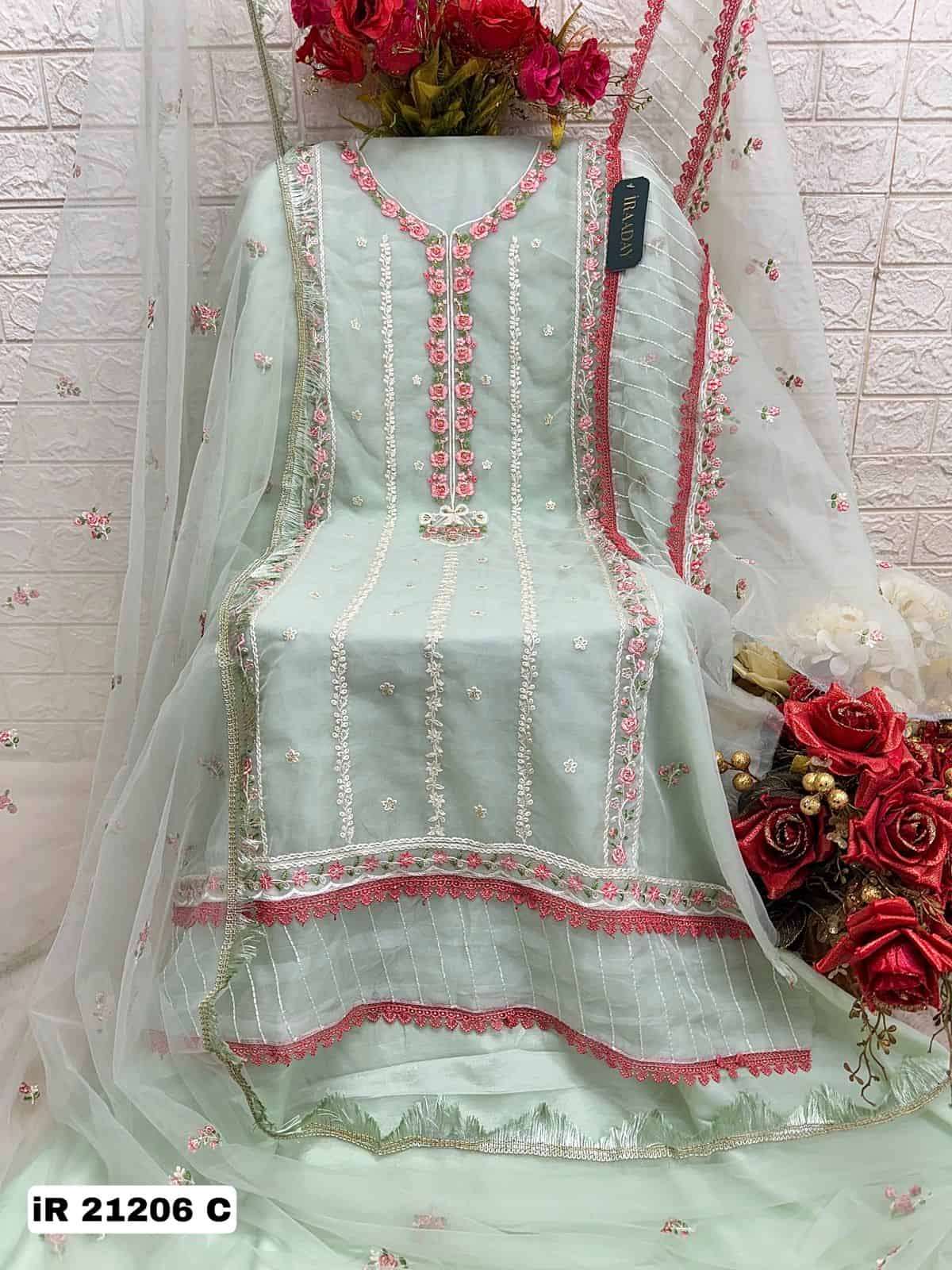 Fepic Iraaday Embroidered Organza Suit view 2