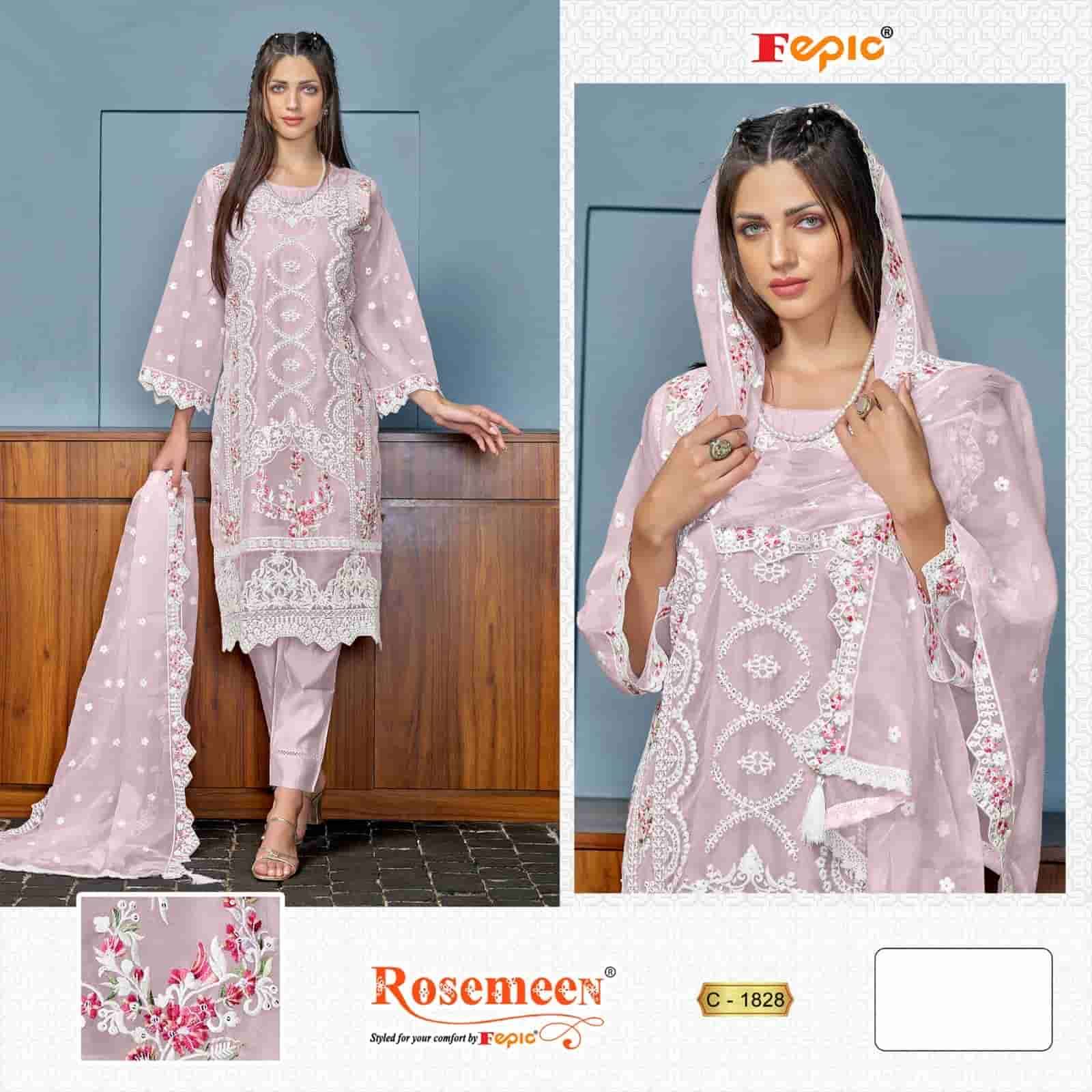 Fepic C 1828 A Pakistani Style Designer Embroidered Suit Exporter