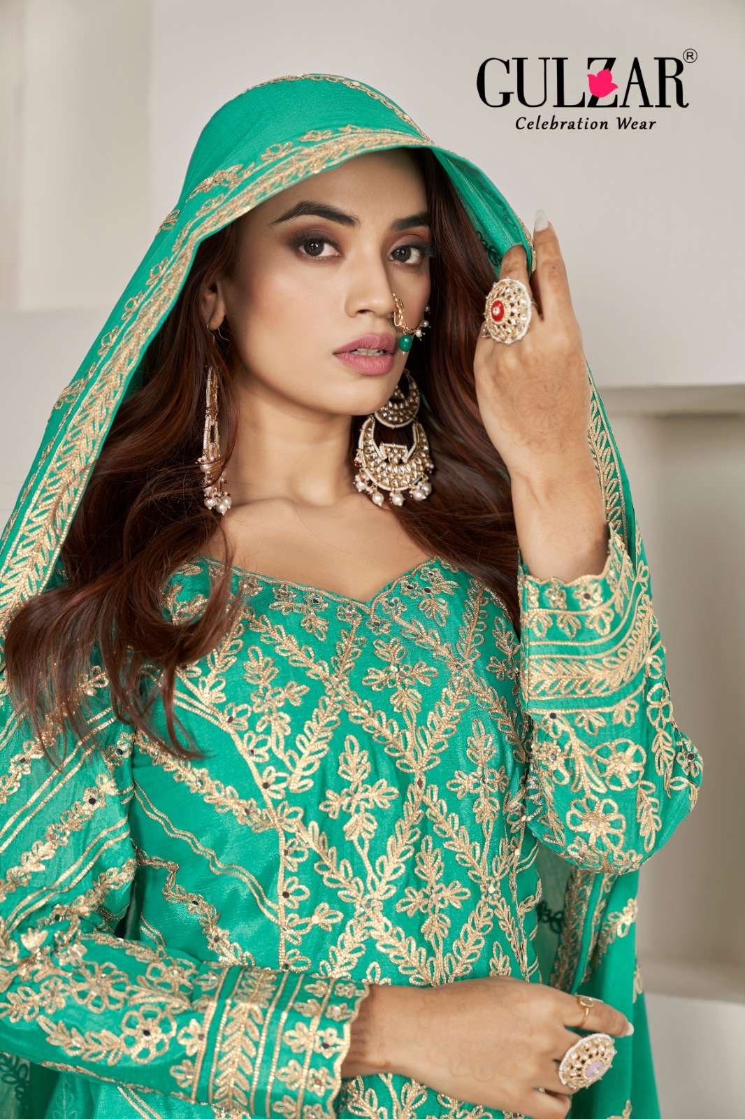 Gulzar Gotakari Designer Palazzo Suit view 4
