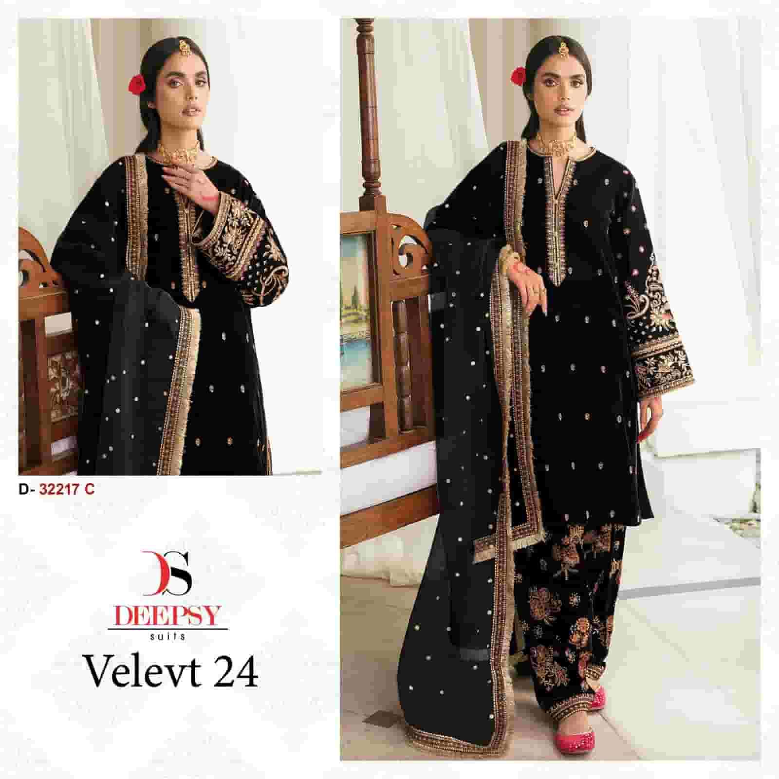 Deepsy D 32217 C Exclusive Party Wear Style Style Velvet Suit Collection