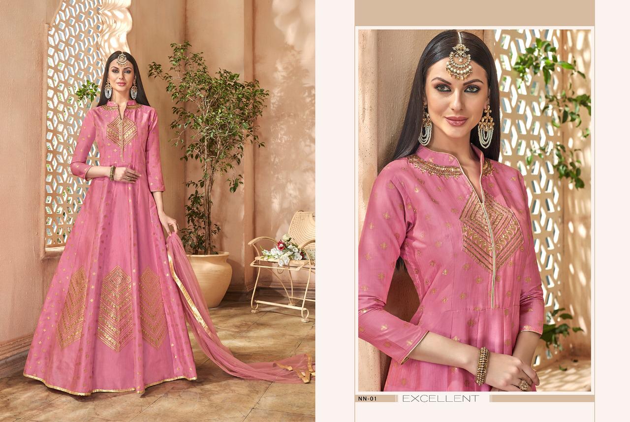 Stf nazraana wedding collection party wear gown catalogue india view 10