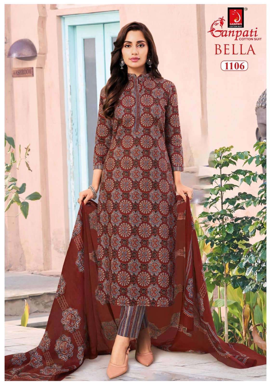 Ganpati Bella Vol 11 Premium Cotton Ladies Dress Exporters view 12