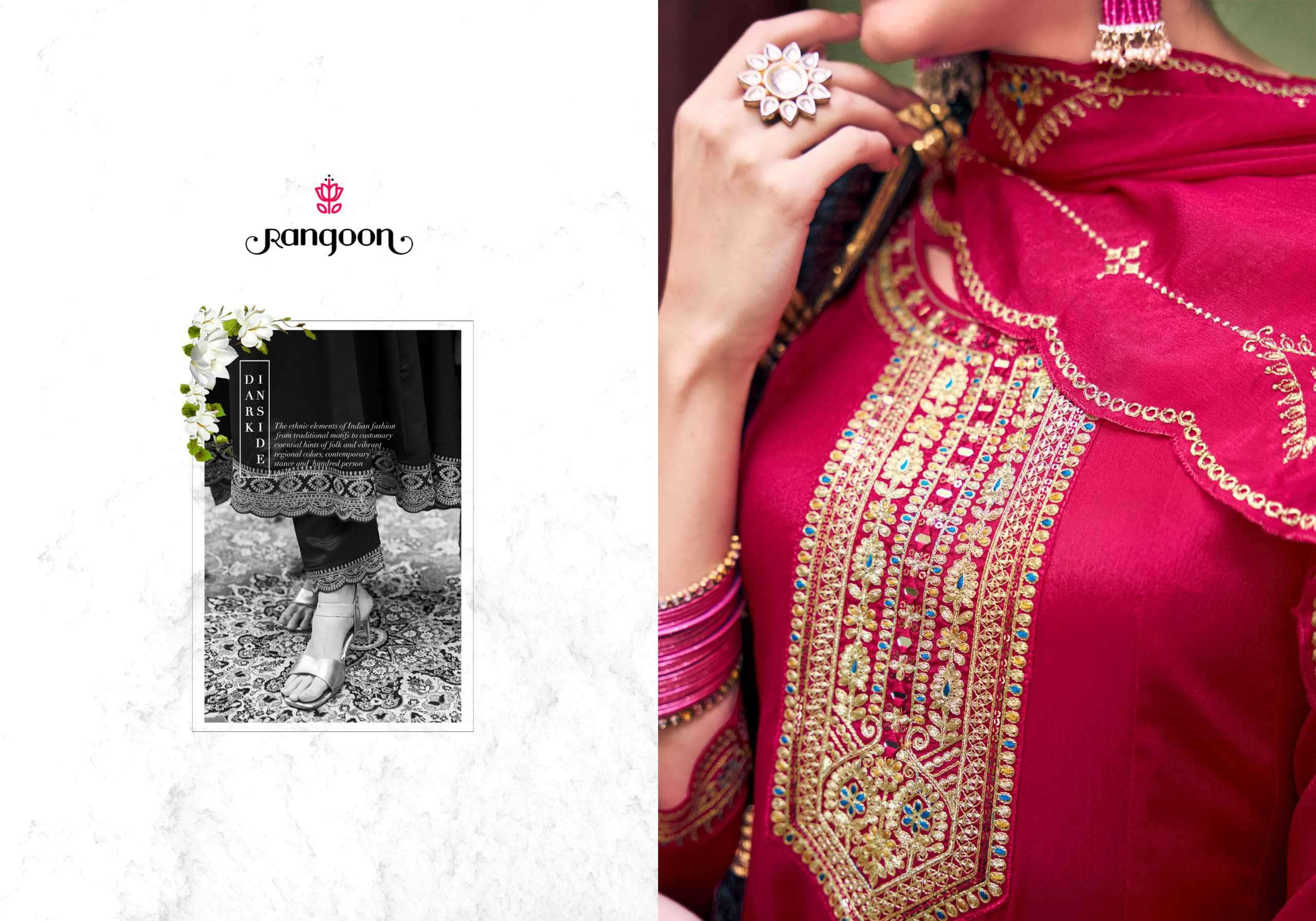 Rangoon Tarang Anarkali Style 3 Piece Suit Catalog Designs view 5