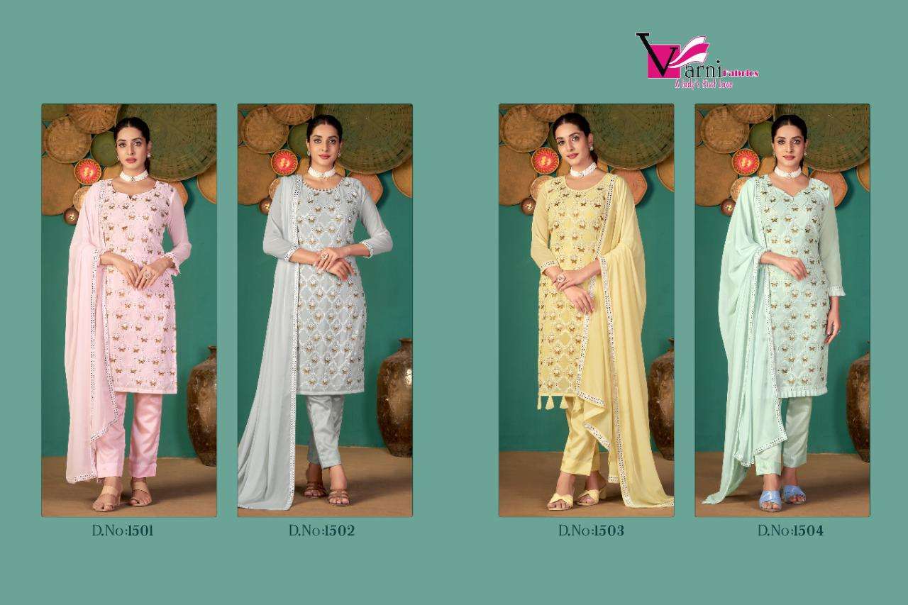 Zeeya Ruhani Faux Georgette Party Salwar Suit view 20