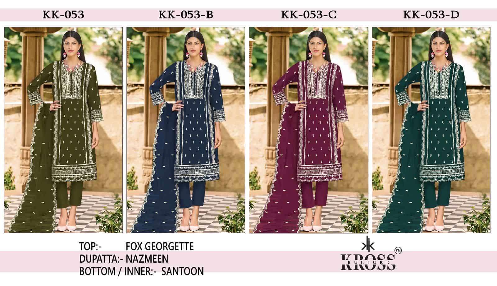 Kross Kulture KK 053 Colors Pakistani Festive Wear Style Latest Designer Suit Wholesalers view 5