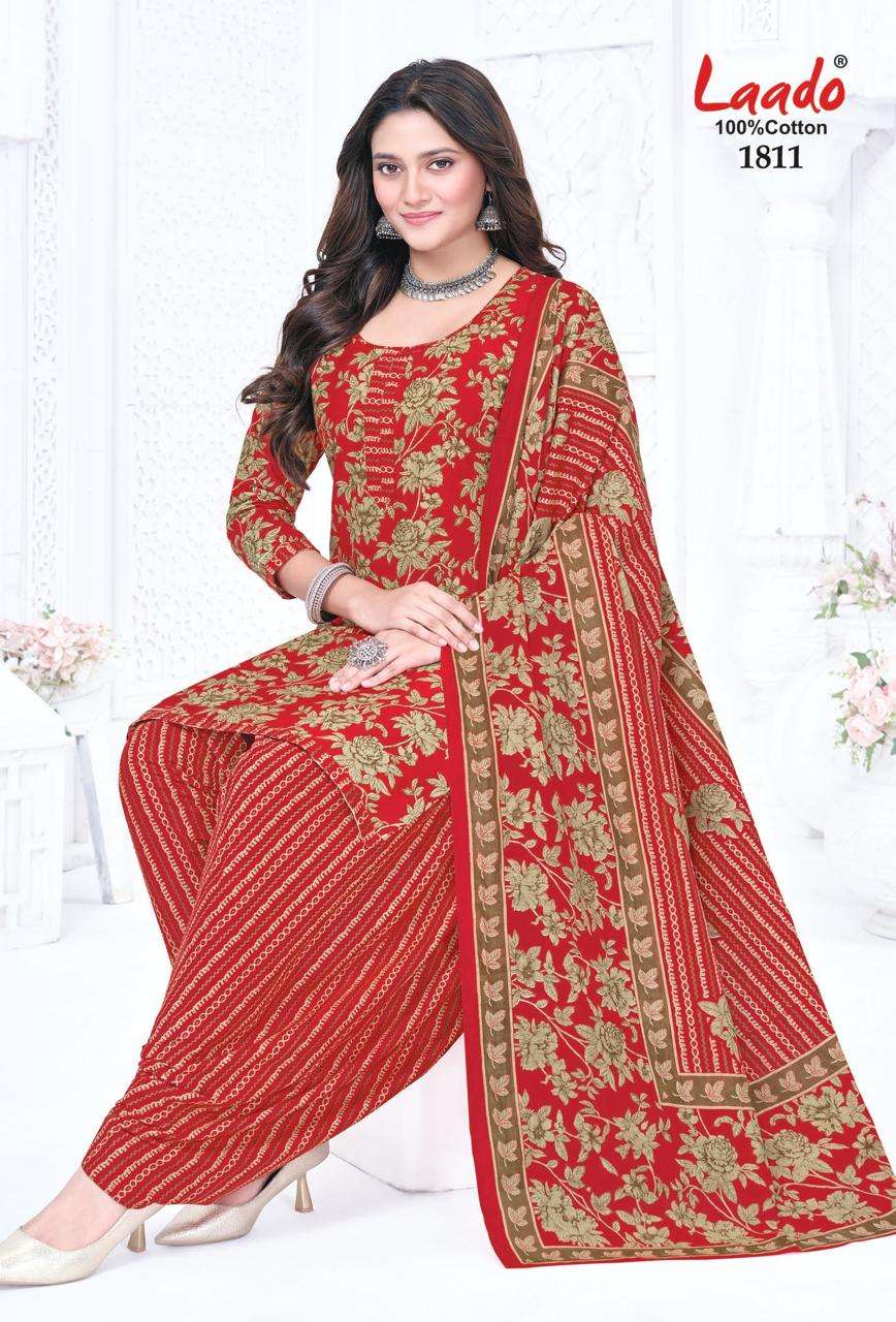 Laado Nadiya Patiyala Vol 18 Printed Cotton Dress view 13