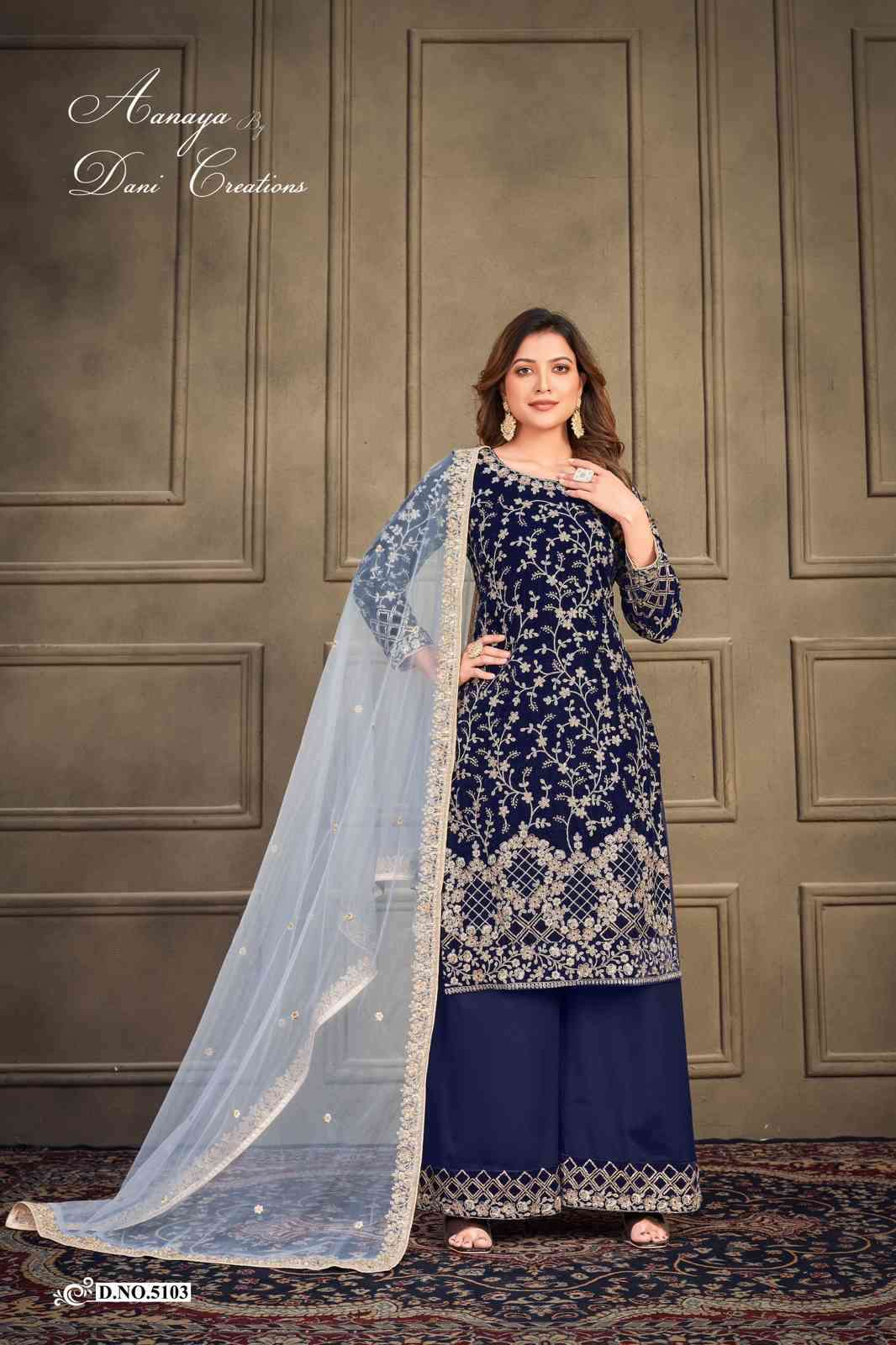 Aanaya Vol 151 Party Wear Velvet Salwar Kameez view 6