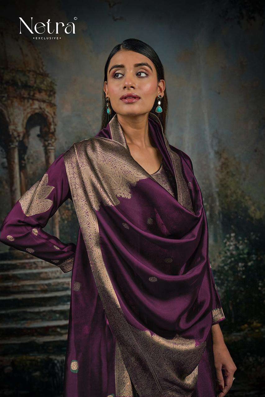 Netra Vrisa Wine Edition Premium Designs Ladies Salwar Suit view 3