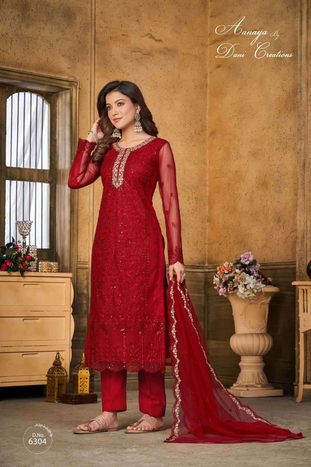Aanaya Vol 163 Fancy Net Festive Collection Suit view 8