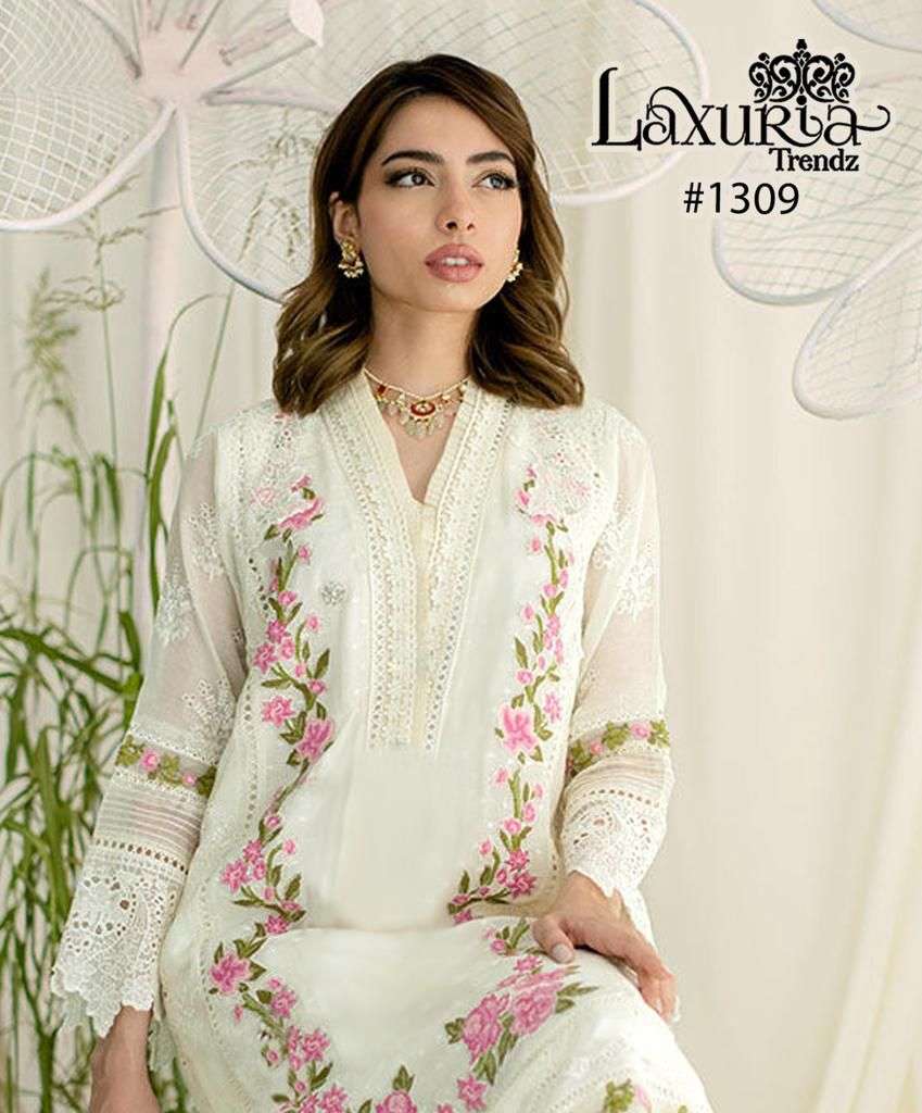 Laxuria Trends Designer Pakistani 3-Piece Suit view 2