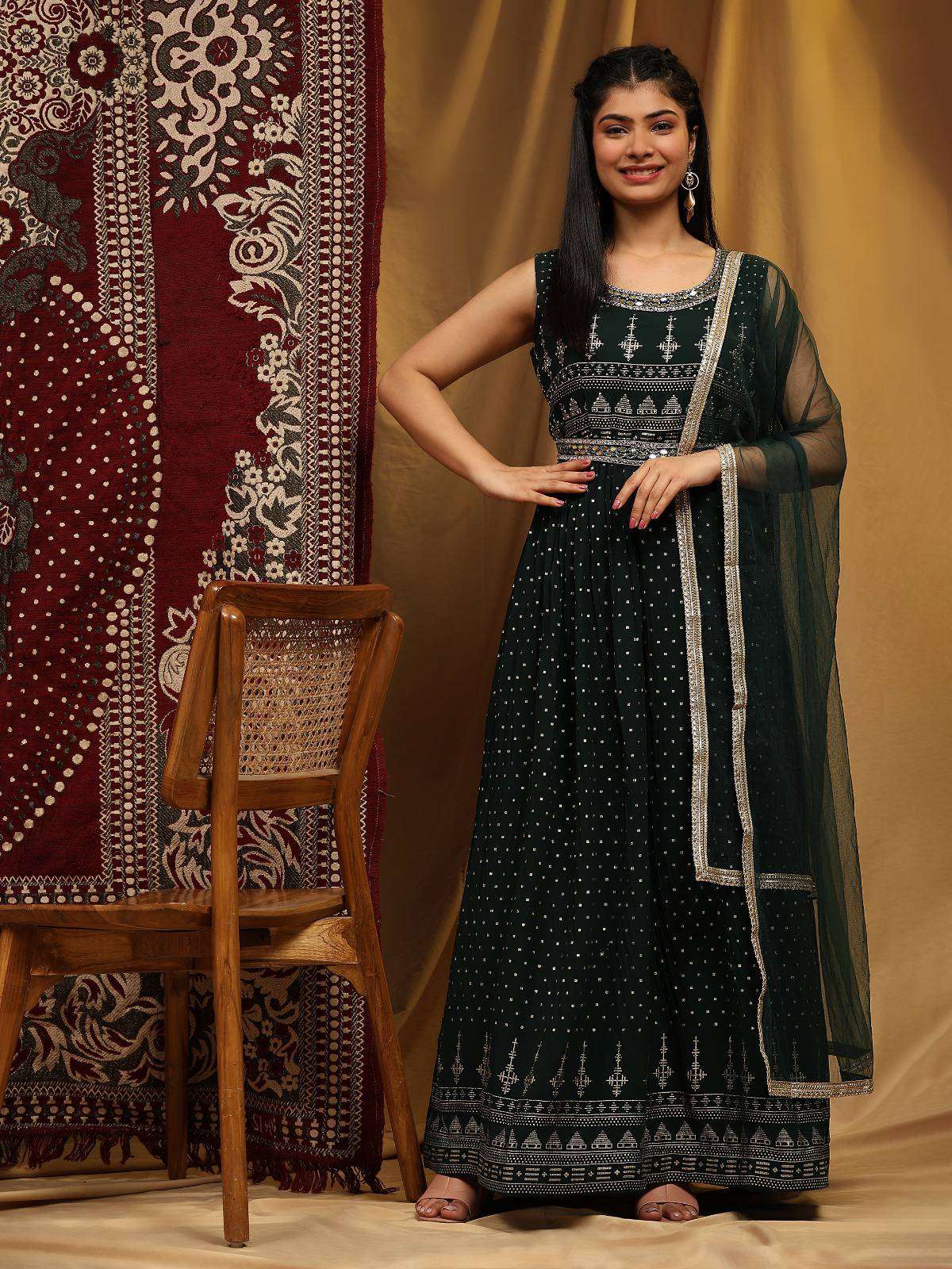Amoha Trends G 848 Colors Partywear Gown view 4