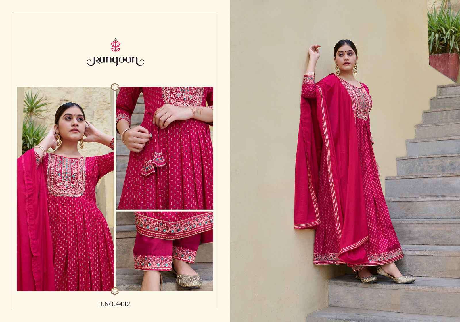 Rangoon Jilmil Festive Wear Stylish Anarkali Suit New Designs view 8