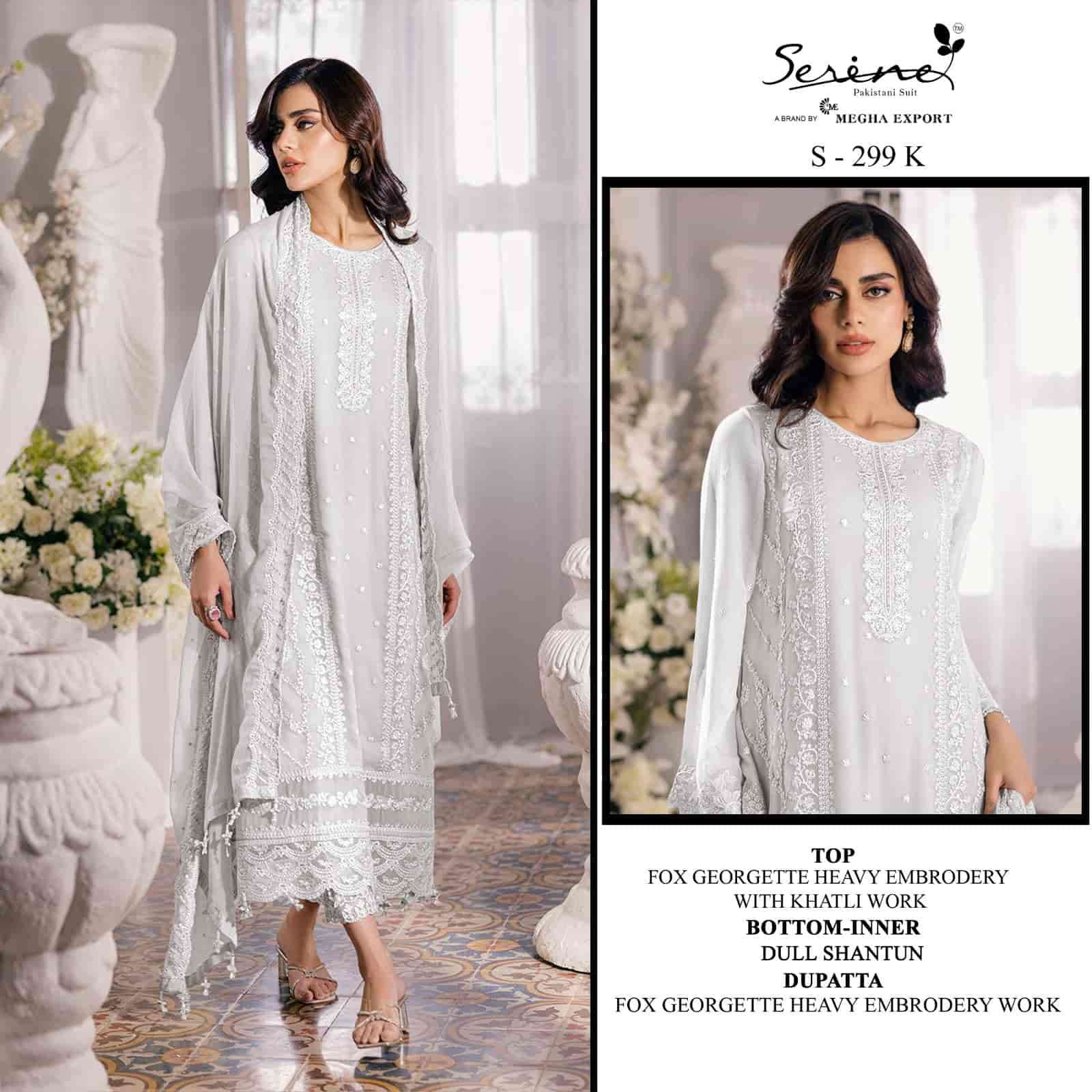 Serine S 299 K Pakistani Embroidered Designer Unstitched Suit Ensemble