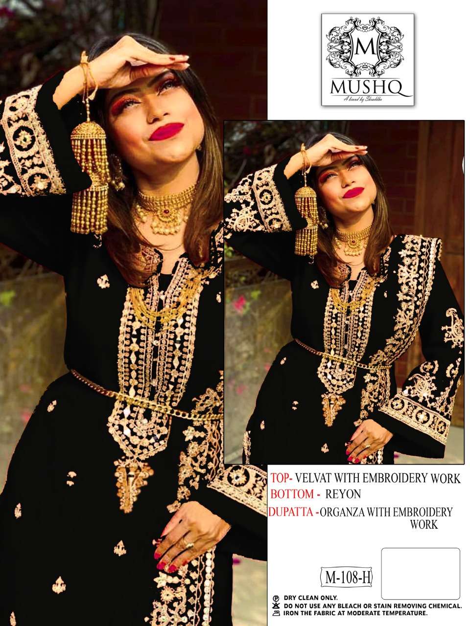 Mushq Shraddha M 108 Colors Designer Velvet Ladies Suit view 2