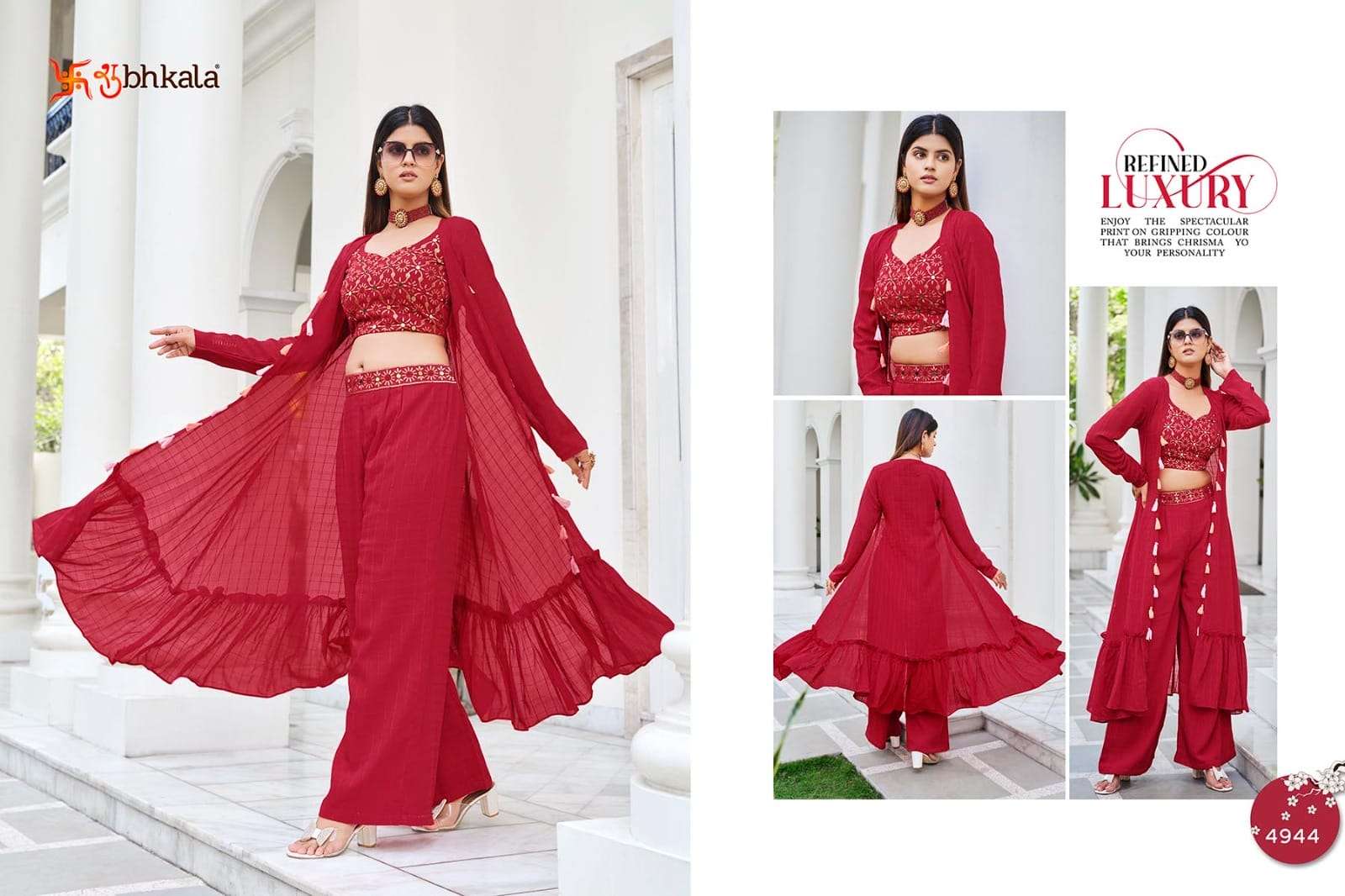 Shubhkala Flory Vol 38 Latest Designer 3 Piece Party Wear Collection view 10