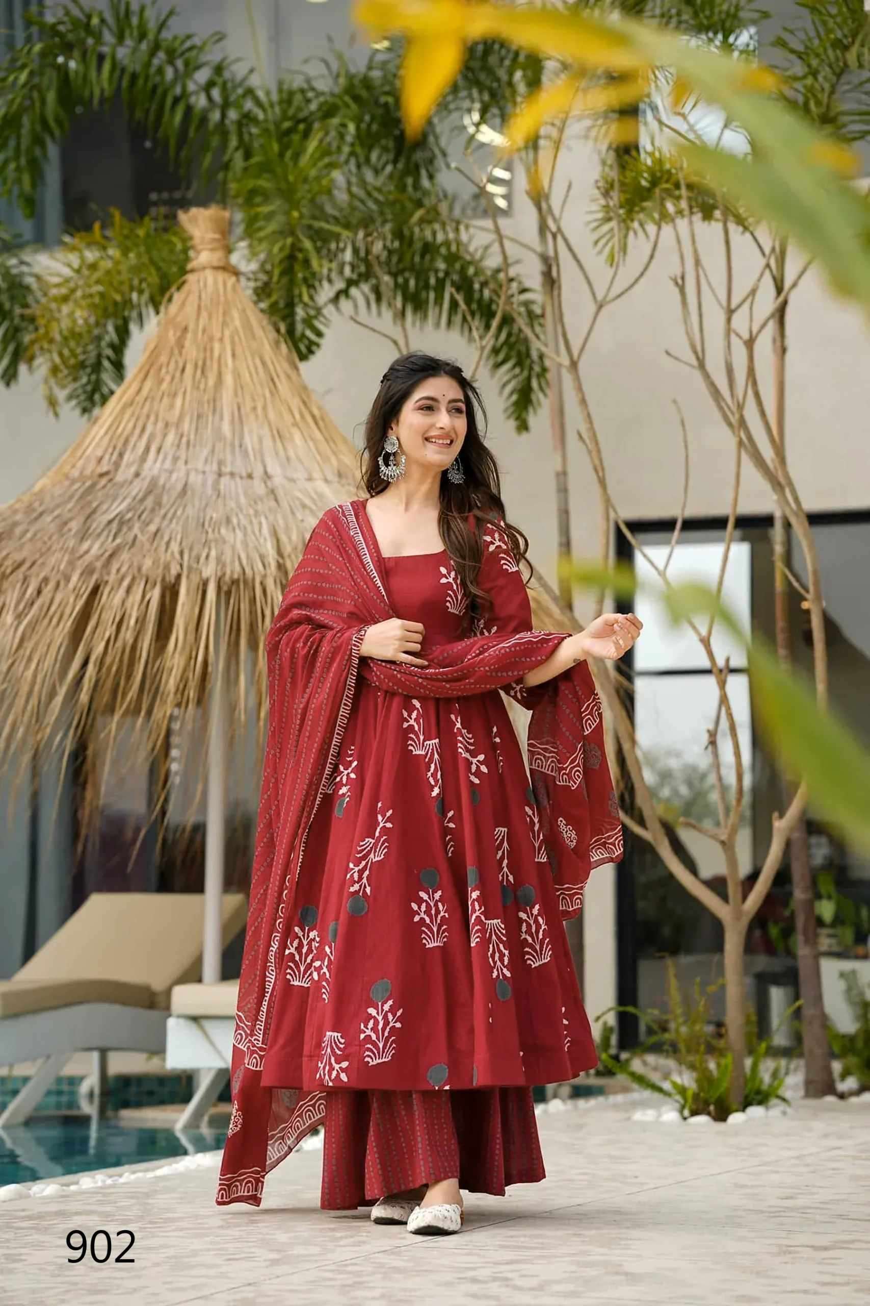 Lucaya Clora Vol 9 901 TO 907 Long Kurti Bottom Dupatta Collection Exploter view 5