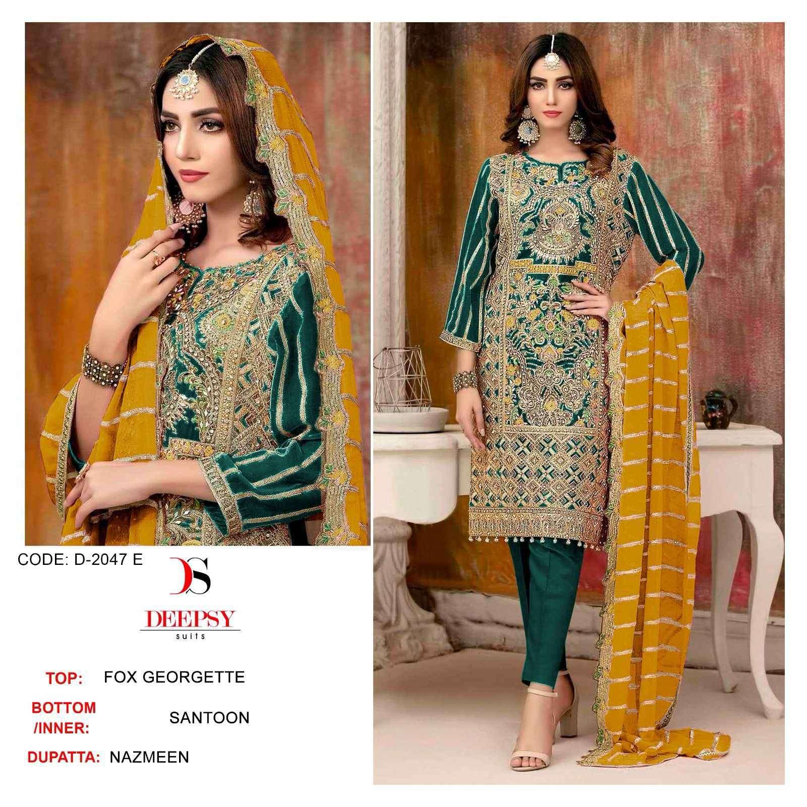 Deepsy D 2047 Colors Weeding Wear Designer Pakistani Dress view 6