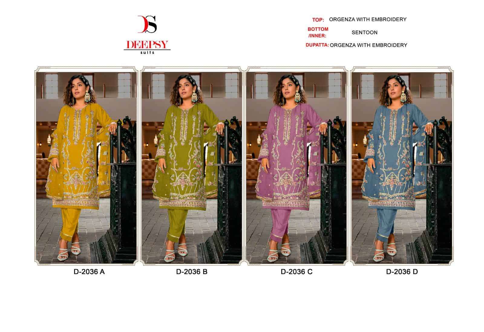 Deepsy D 2036 Colors Festive Wear Style Heavy Designer Pakistani Suit Wholesalers view 5