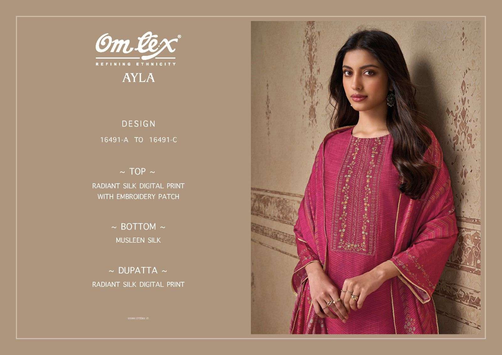 Omtex Ayla Fancy Silk Premium Ladies Dress view 2