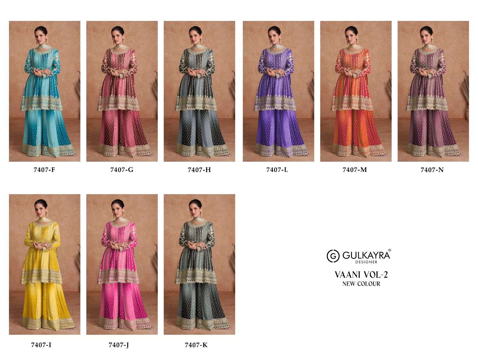 Gulkayra Vaani Vol 2 7407 New Colour Sharara Style Readymade Designer Dress view 9