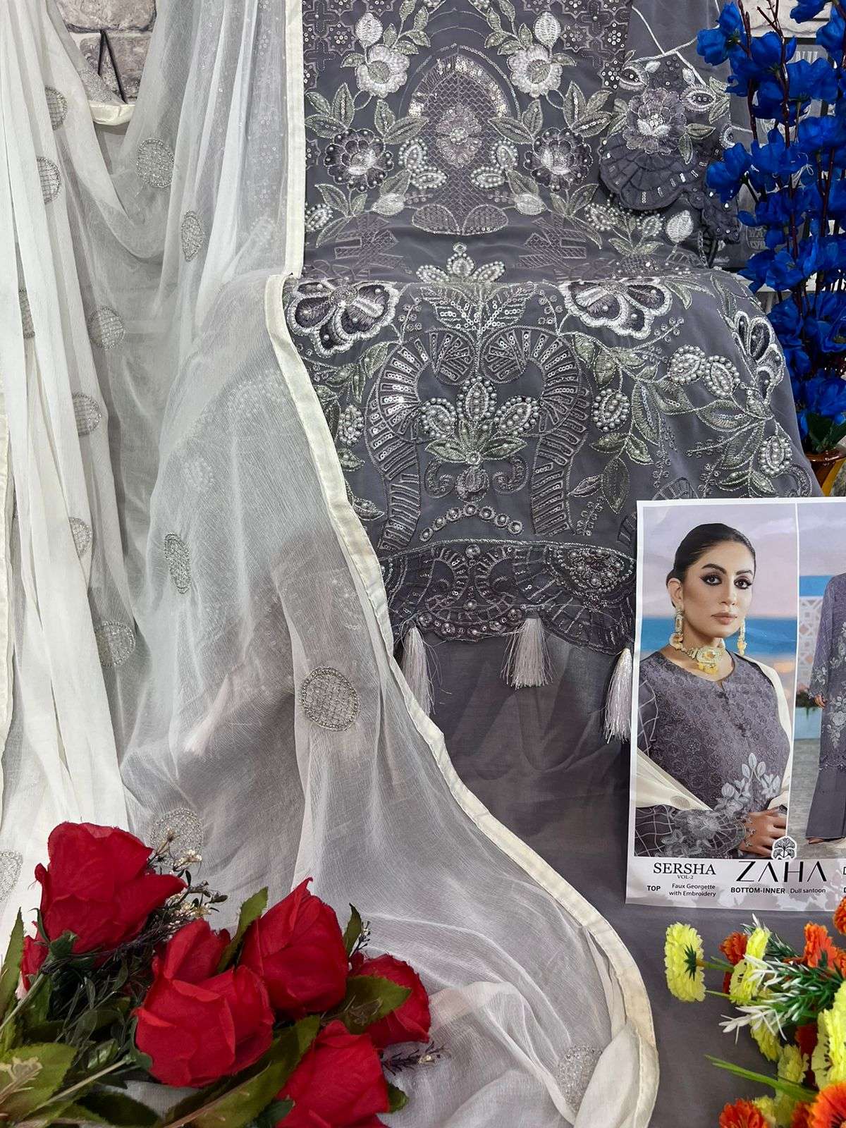 Zaha Sersha Vol 2 Fancy Pakistani Suit view 7