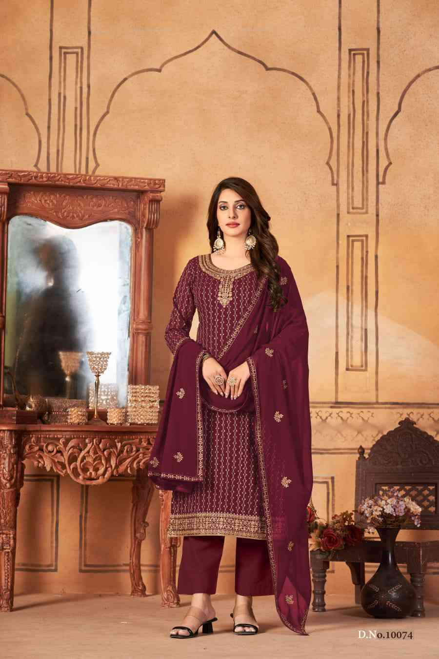 Anjubaa Vol 7 Fancy Work Festive Wear Salwar Suit Exporter New Collection view 3