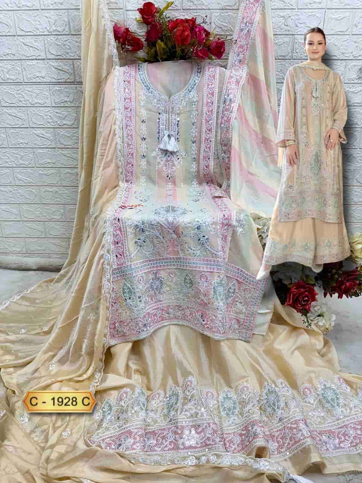 Fepic C 1928 Colors Pakistani Style Designer Chinon Suit Wholesalers view 6