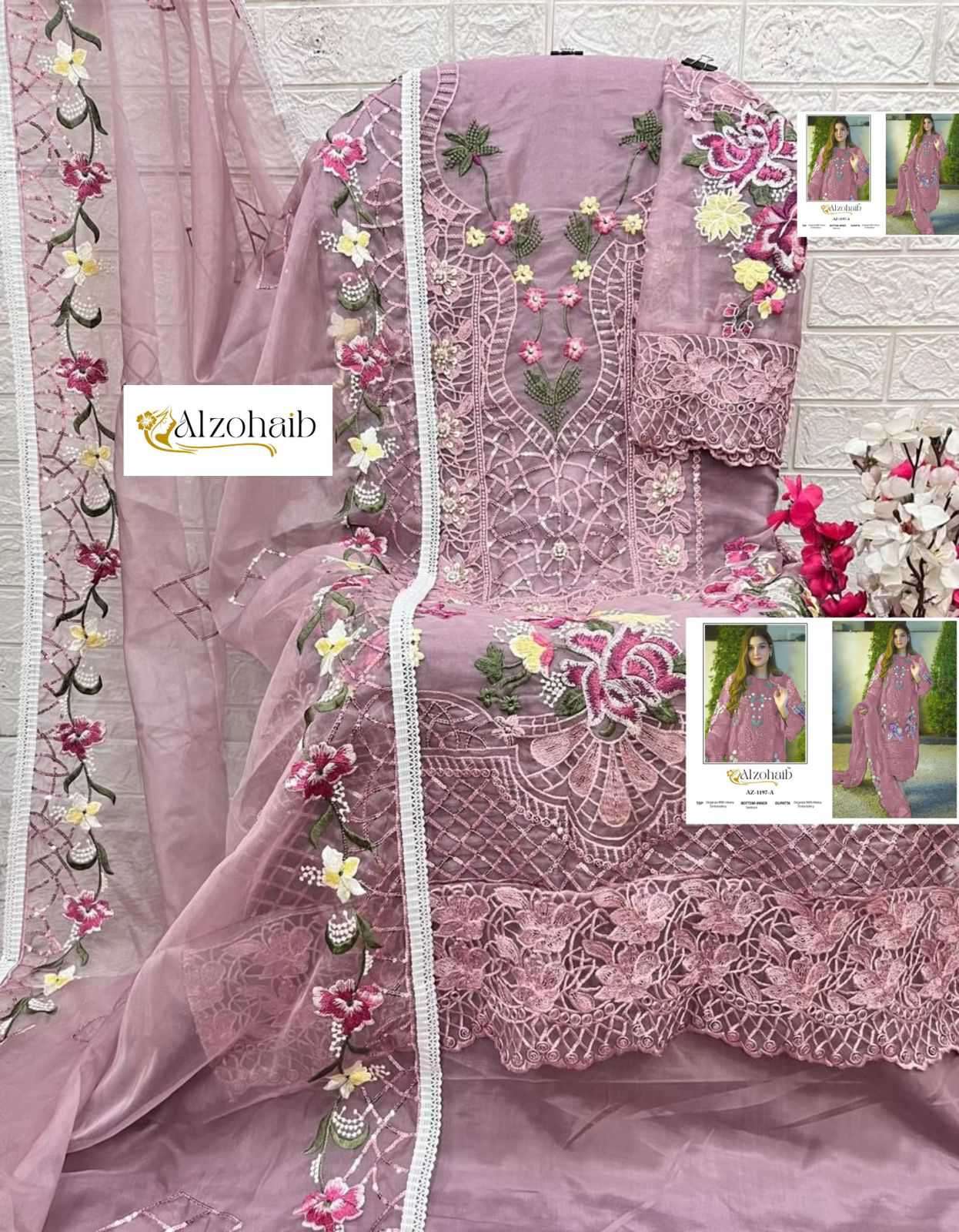 Alzohaib 1197 Colors Pakistani Suit view 7