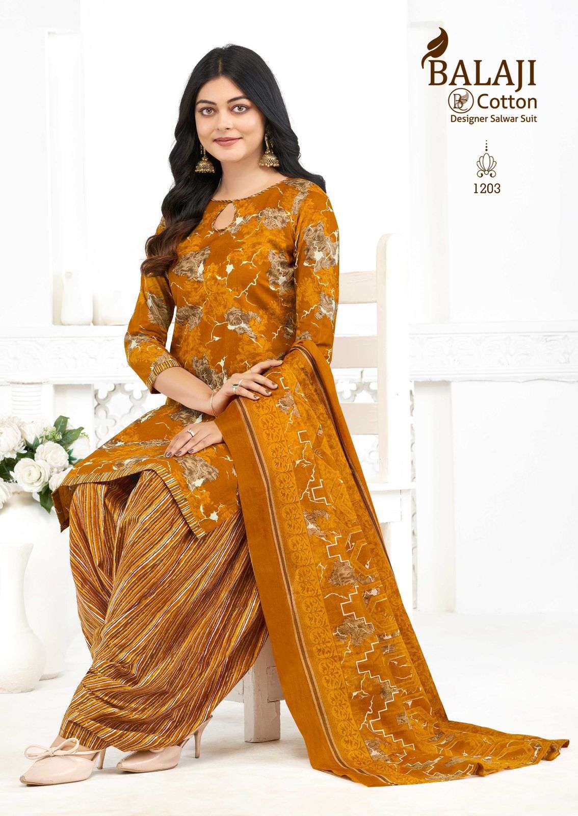 Balaji Cotton Sui Dhaaga Vol 12 Unstitch Cotton Suit view 7
