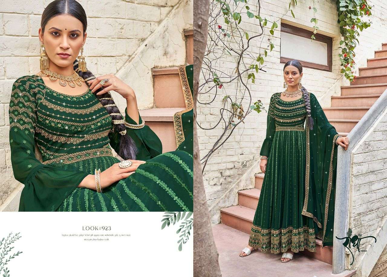 Radha Trends Floral Anarkali Suit view 5