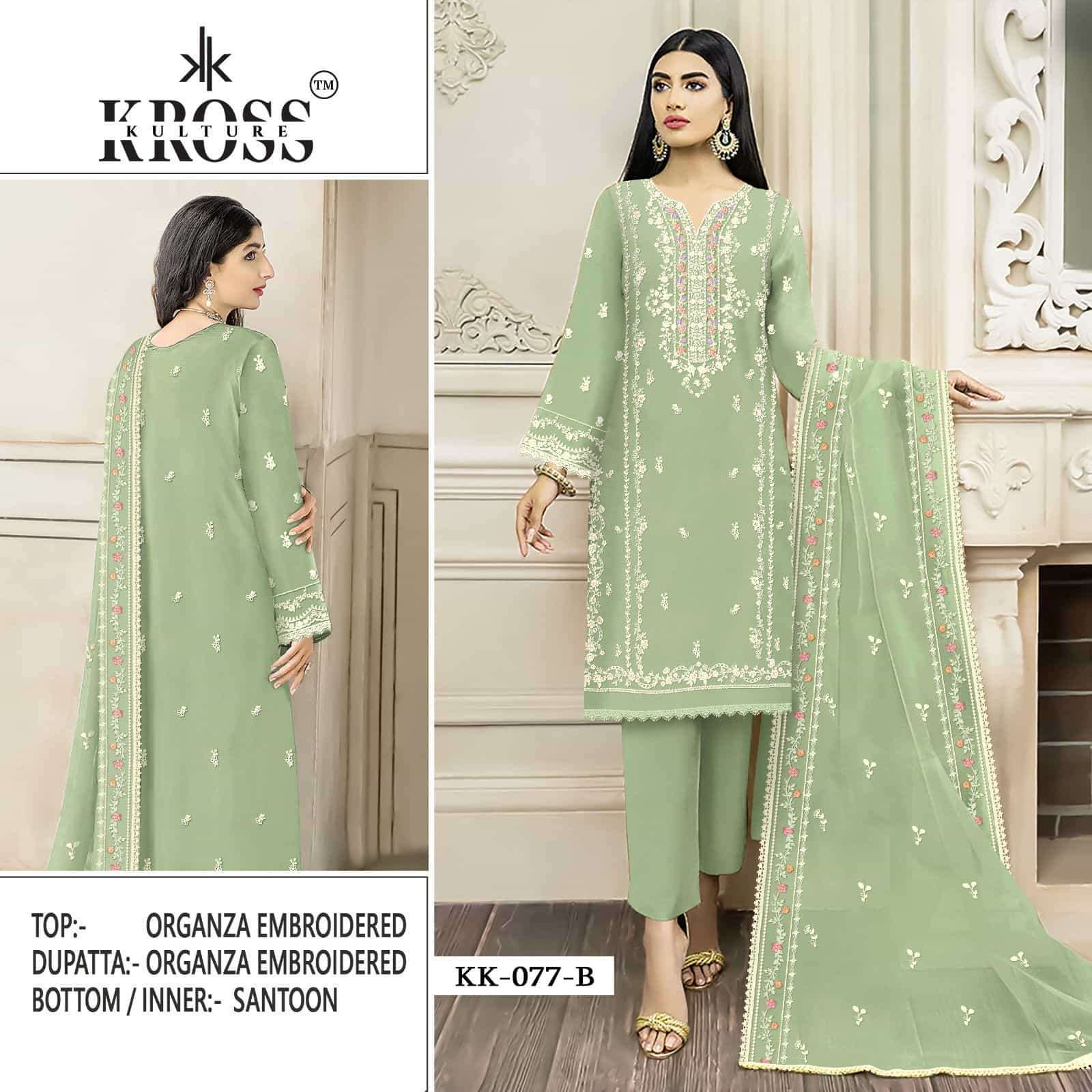 Kross Kulture KK 077 Colors Festive Wear Style New Designer Pakistani Suit view 3